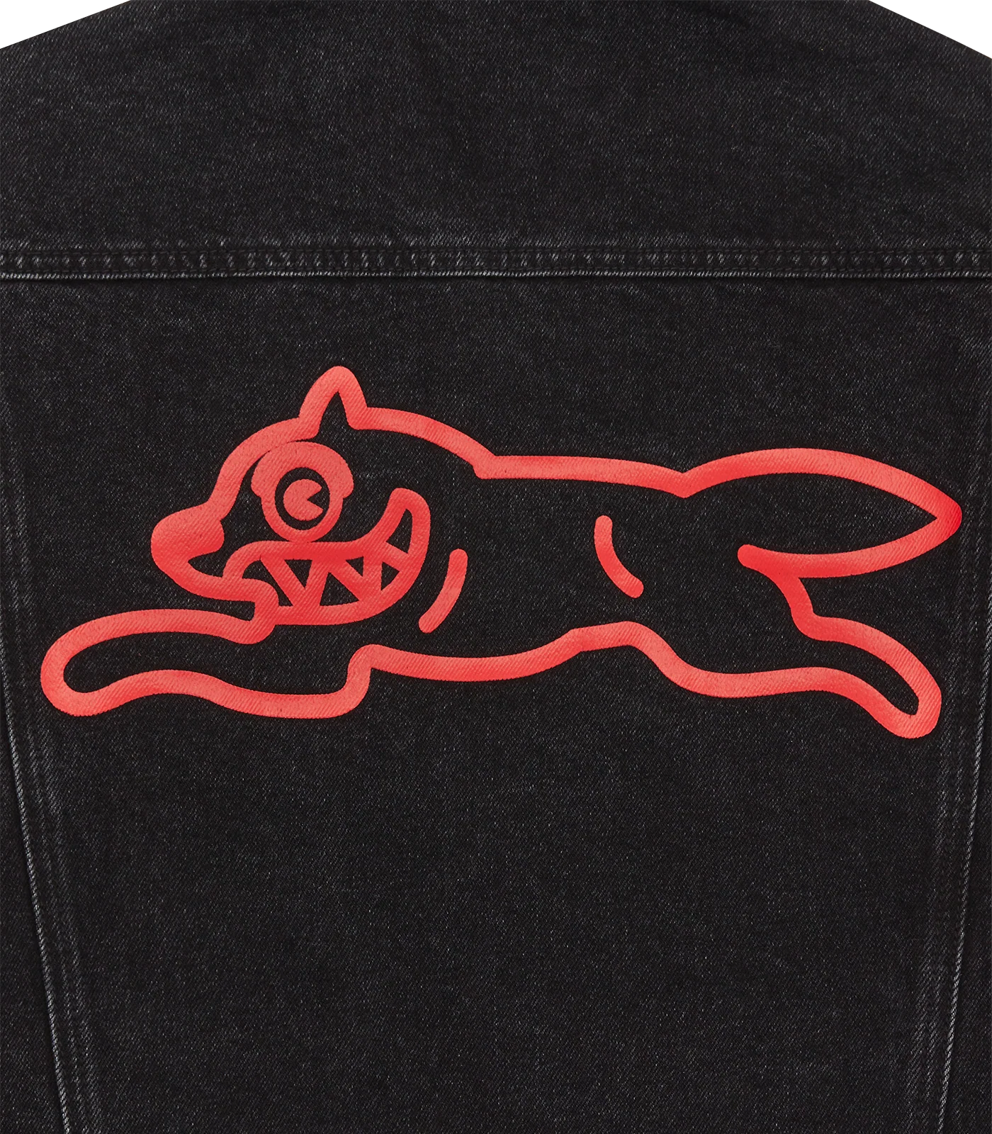 RUNNING DOG DENIM TRUCKER JACKET - BLACK - Image 5