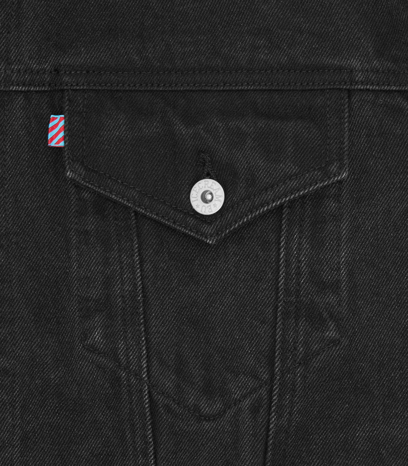 RUNNING DOG DENIM TRUCKER JACKET - BLACK DENIM - Image 5