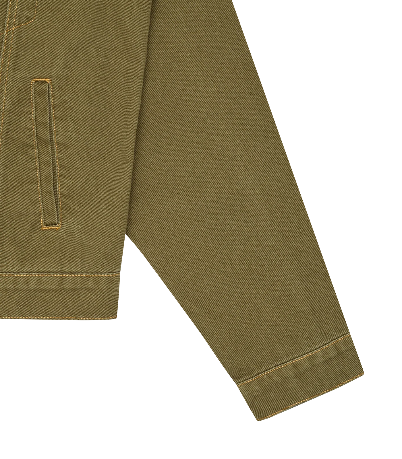 RUNNING DOG DENIM TRUCKER JACKET - GREEN - Image 5