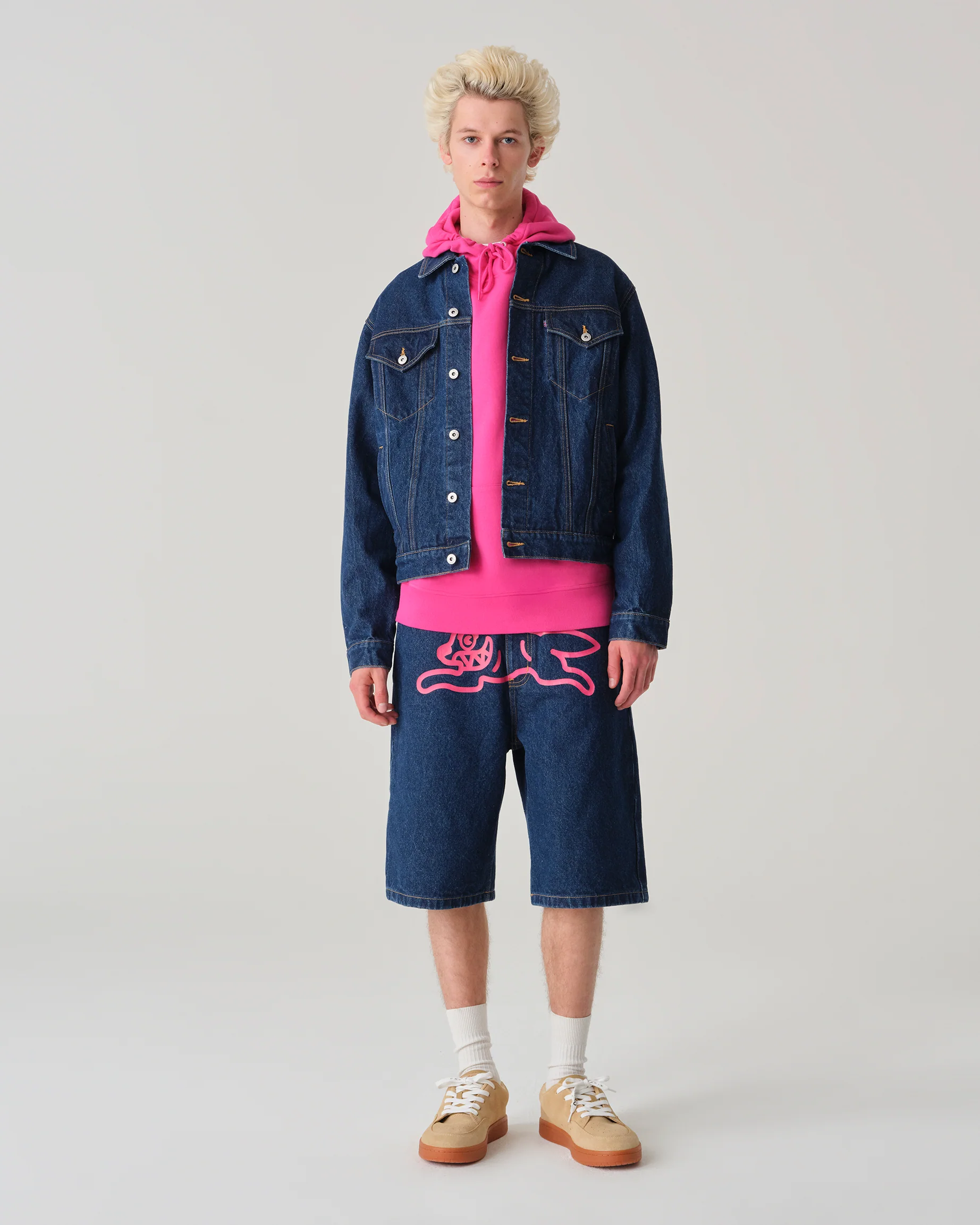 RUNNING DOG DENIM TRUCKER JACKET - INDIGO - Image 3