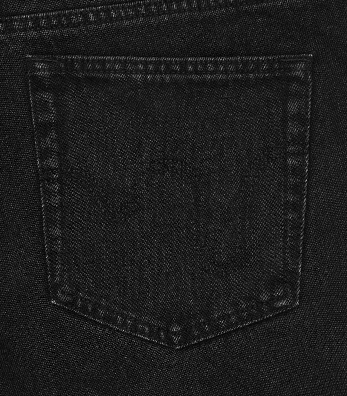 RUNNING DOG DOUBLE SCOOP DENIM PANT - BLACK - Image 6
