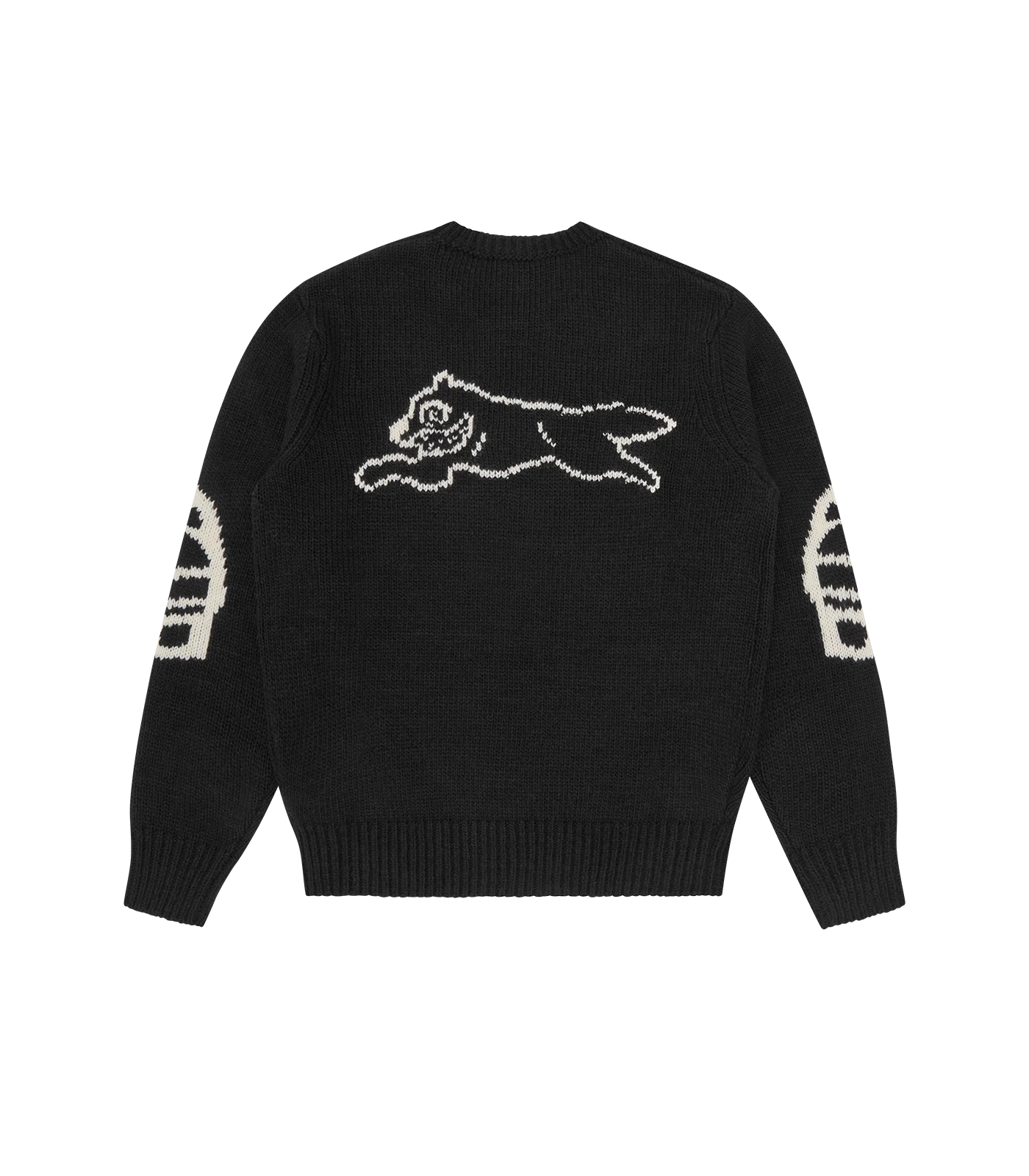 RUNNING DOG KNITTED CREWNECK - BLACK - Image 2