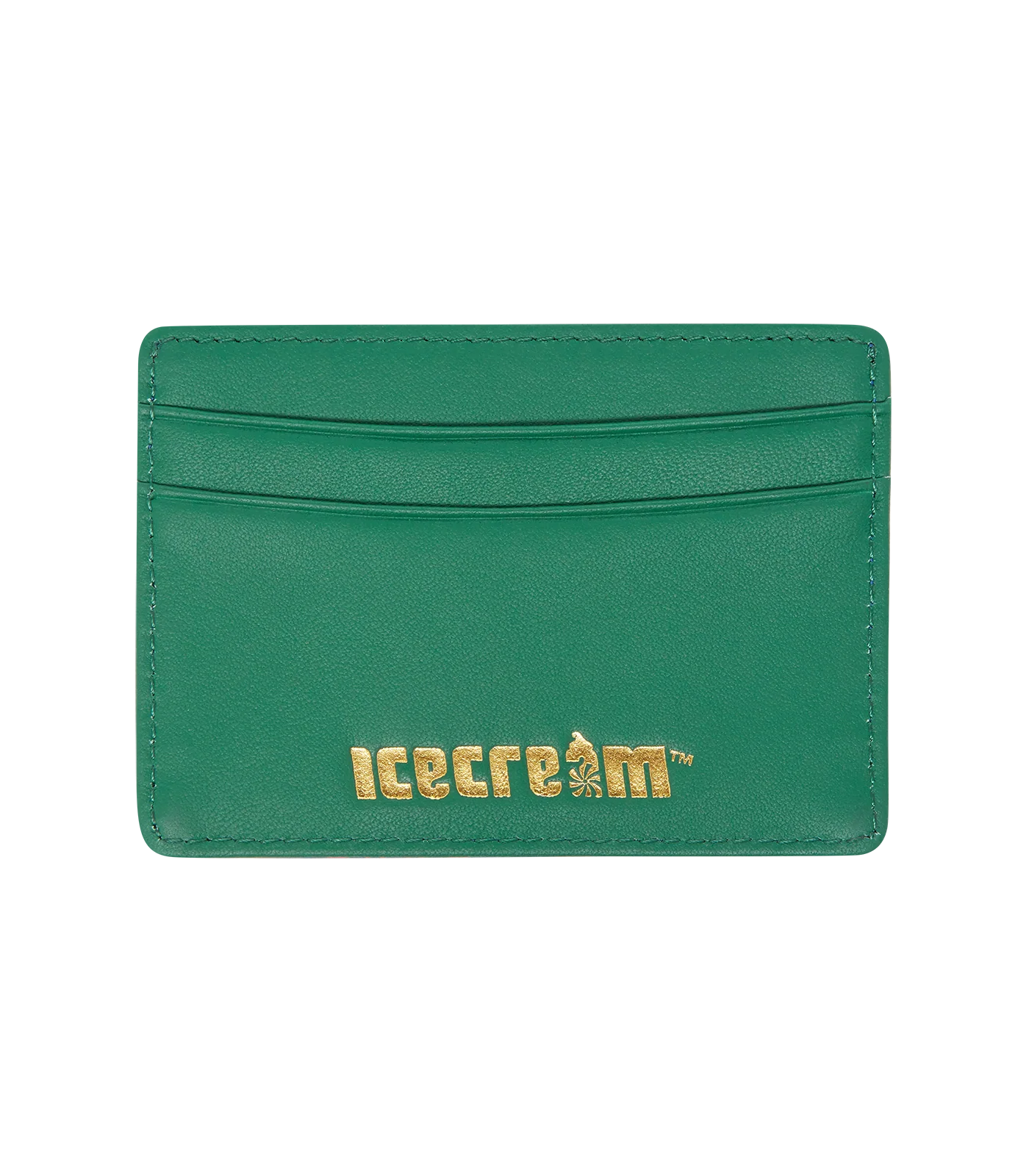 RUNNING DOG LEATHER CARD HOLDER - BLUE/RED - Image 2