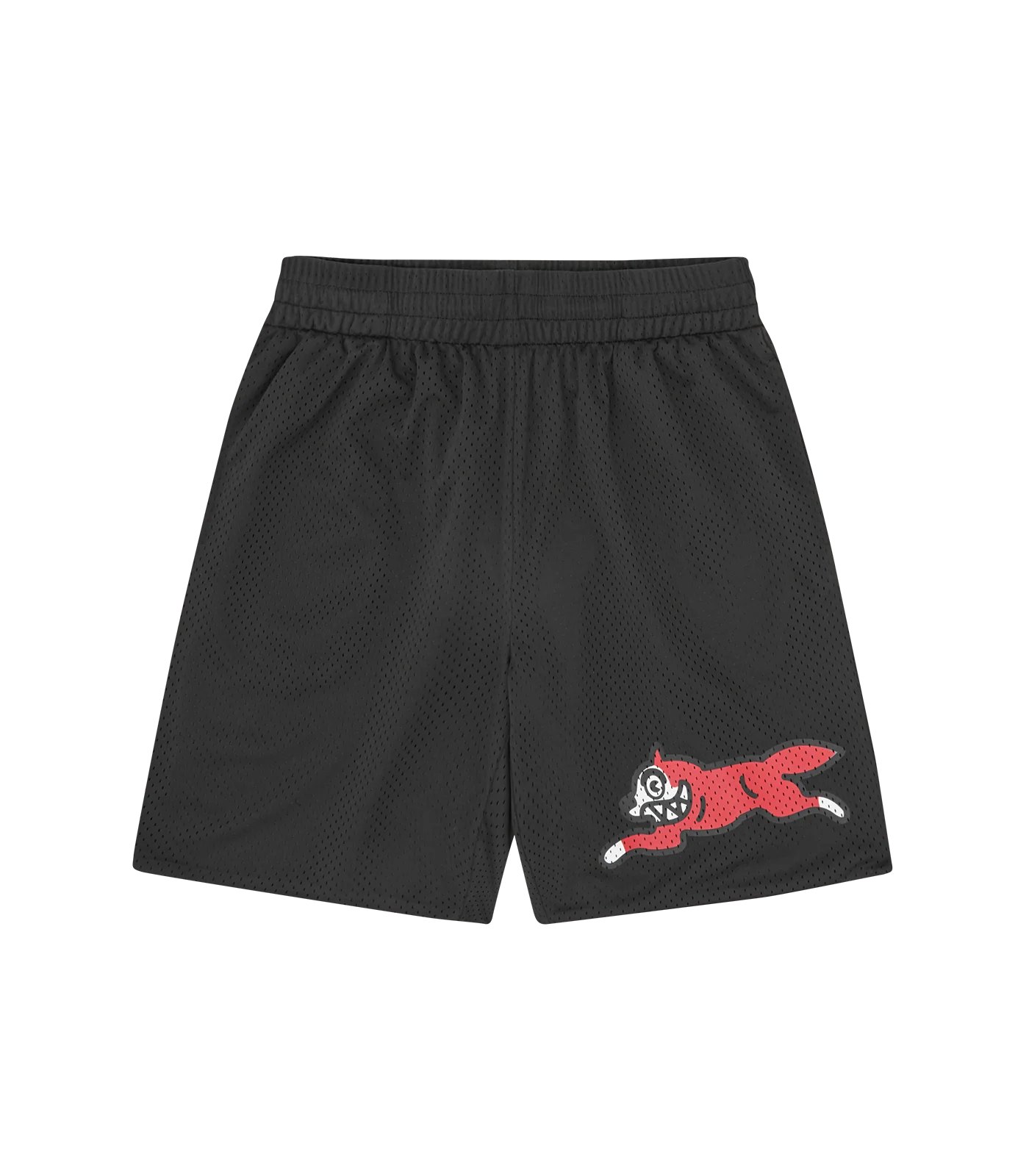 RUNNING DOG MESH SHORTS - BLACK