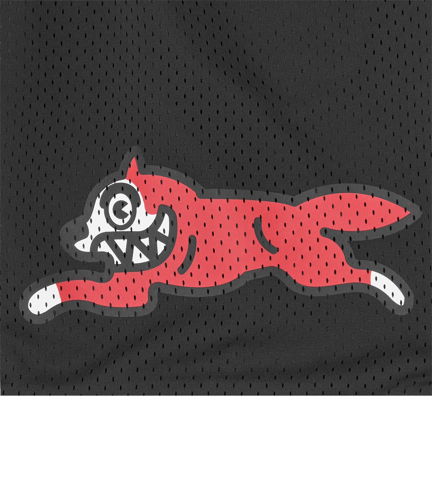 RUNNING DOG MESH SHORTS - BLACK - Image 3