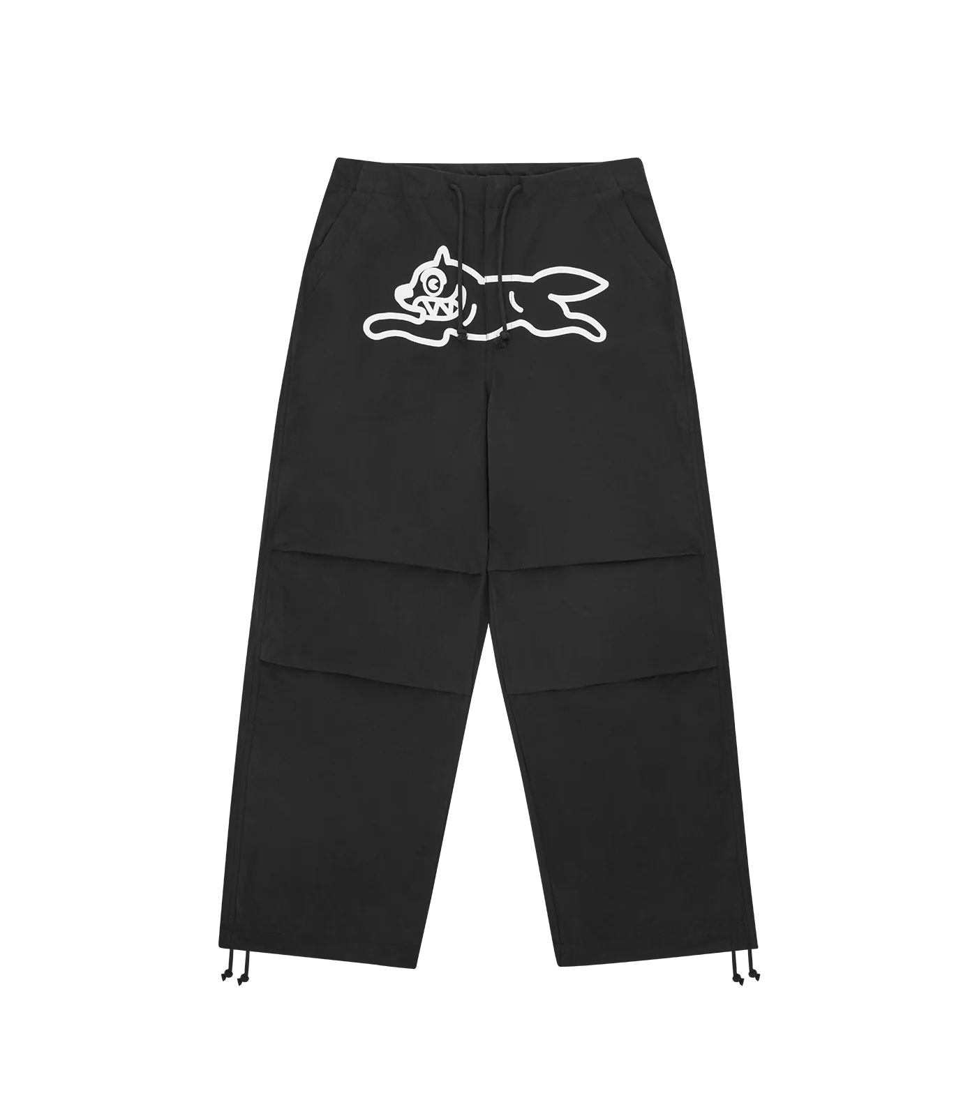 RUNNING DOG PARACHUTE PANTS - BLACK