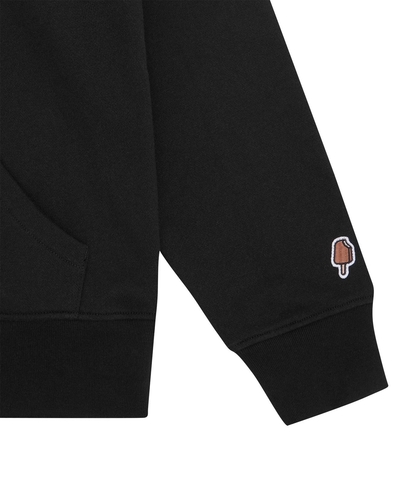 RUNNING DOG POPOVER HOOD - BLACK - Image 4