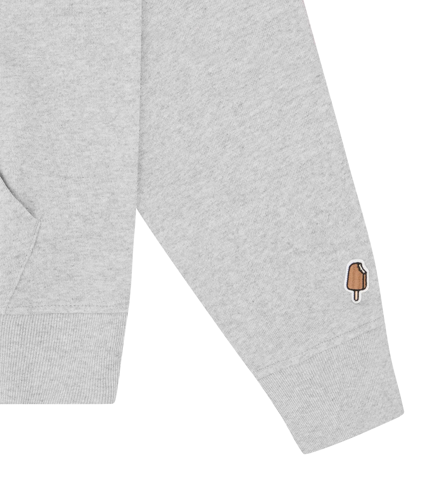 RUNNING DOG POPOVER HOOD - HEATHER GREY - Image 3