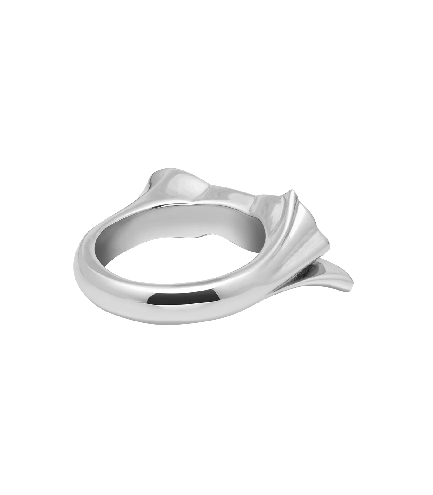 RUNNING DOG RING - SILVER/RED - Image 6