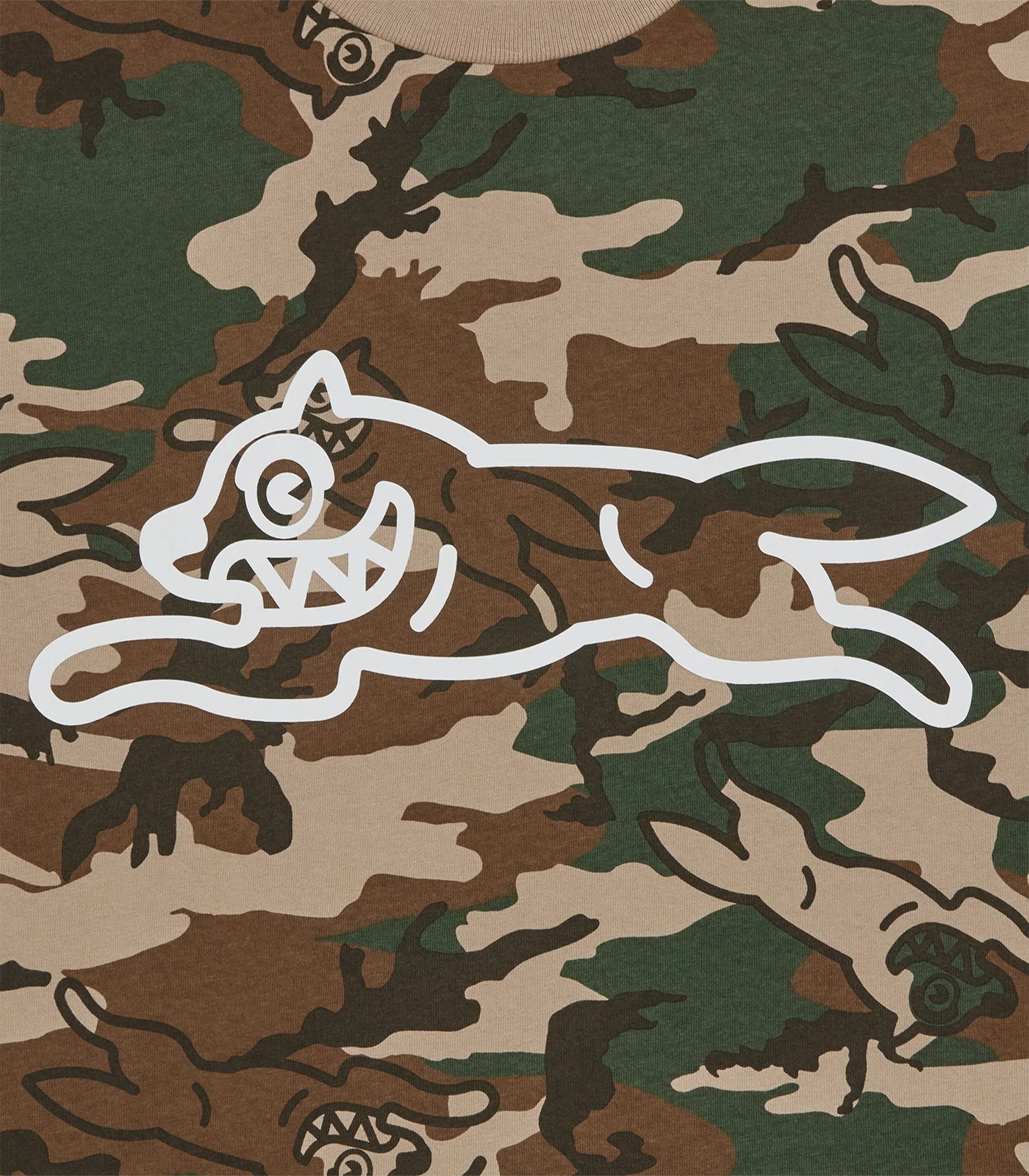 RUNNING DOG WOODLAND CAMO T-SHIRT - MULTI - Image 3