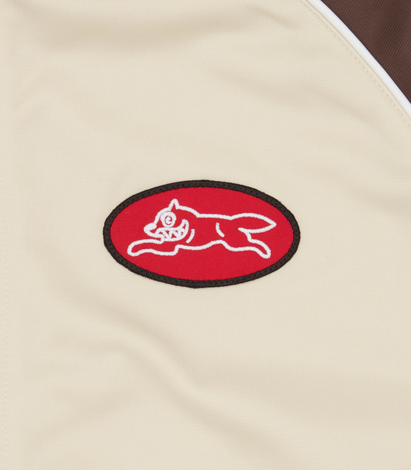 RUNNING DOG ZIP THROUGH TRACK TOP - BROWN - Image 5