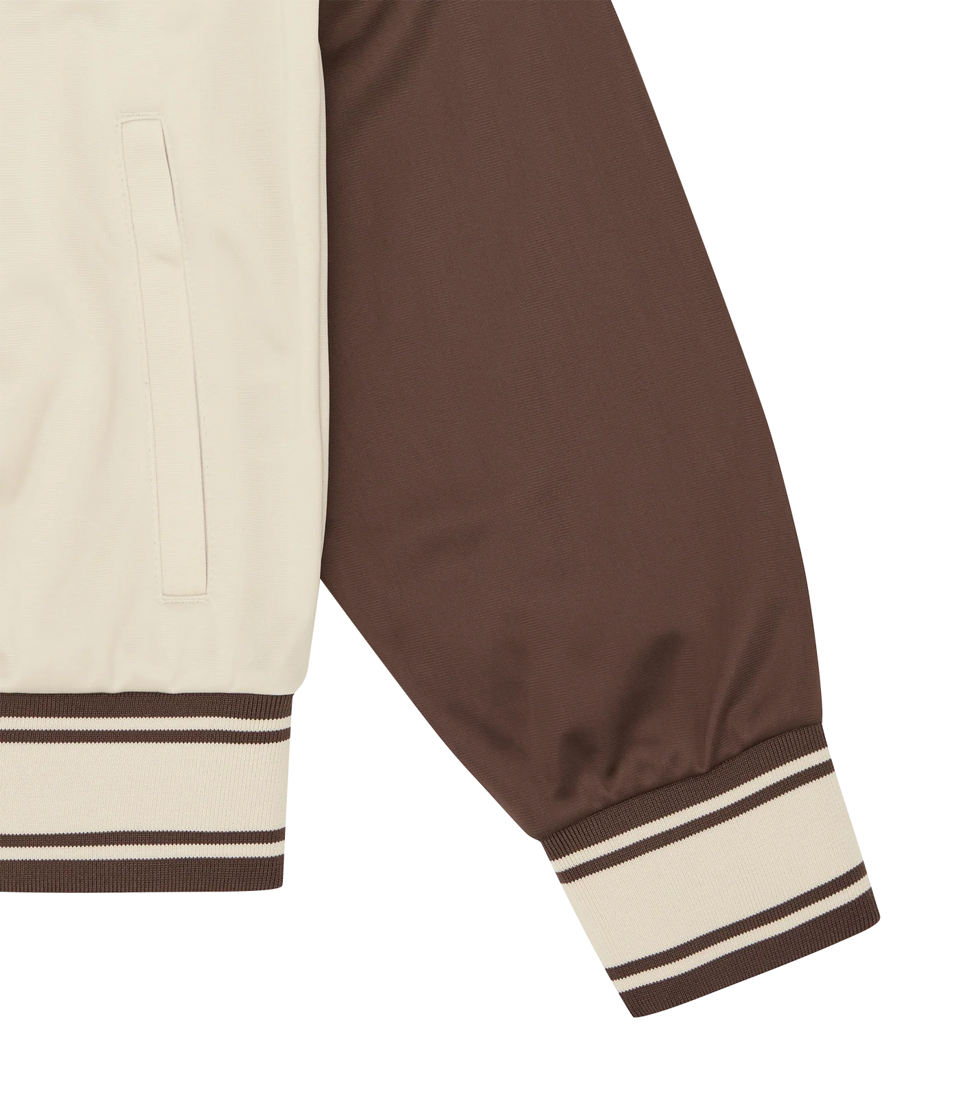 RUNNING DOG ZIP THROUGH TRACK TOP - BROWN - Image 6
