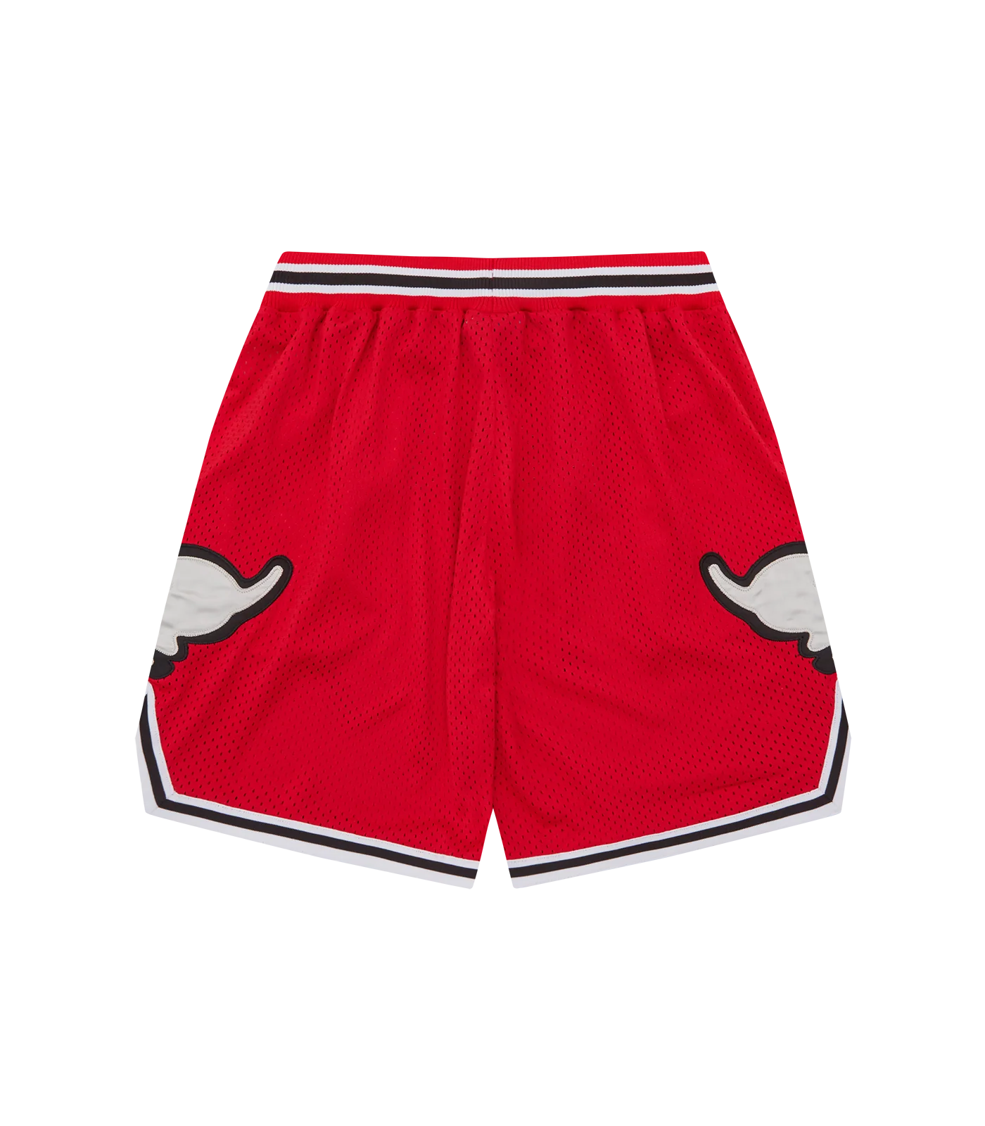 RUNNING PUPPY APPLIQUE BASKETBALL SHORTS - RED - Image 2
