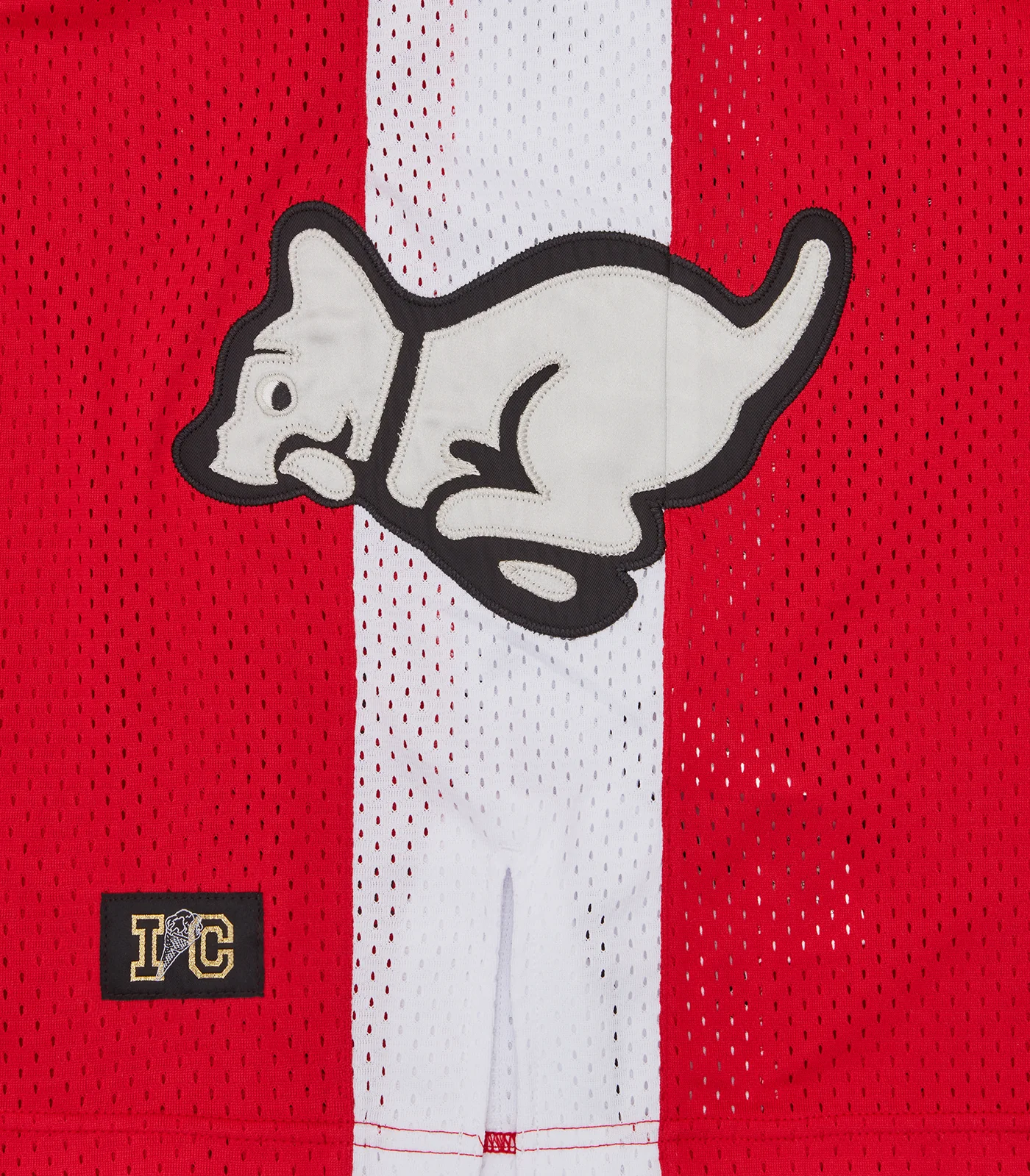 RUNNING PUPPY APPLIQUE BASKETBALL VEST - RED - Image 5