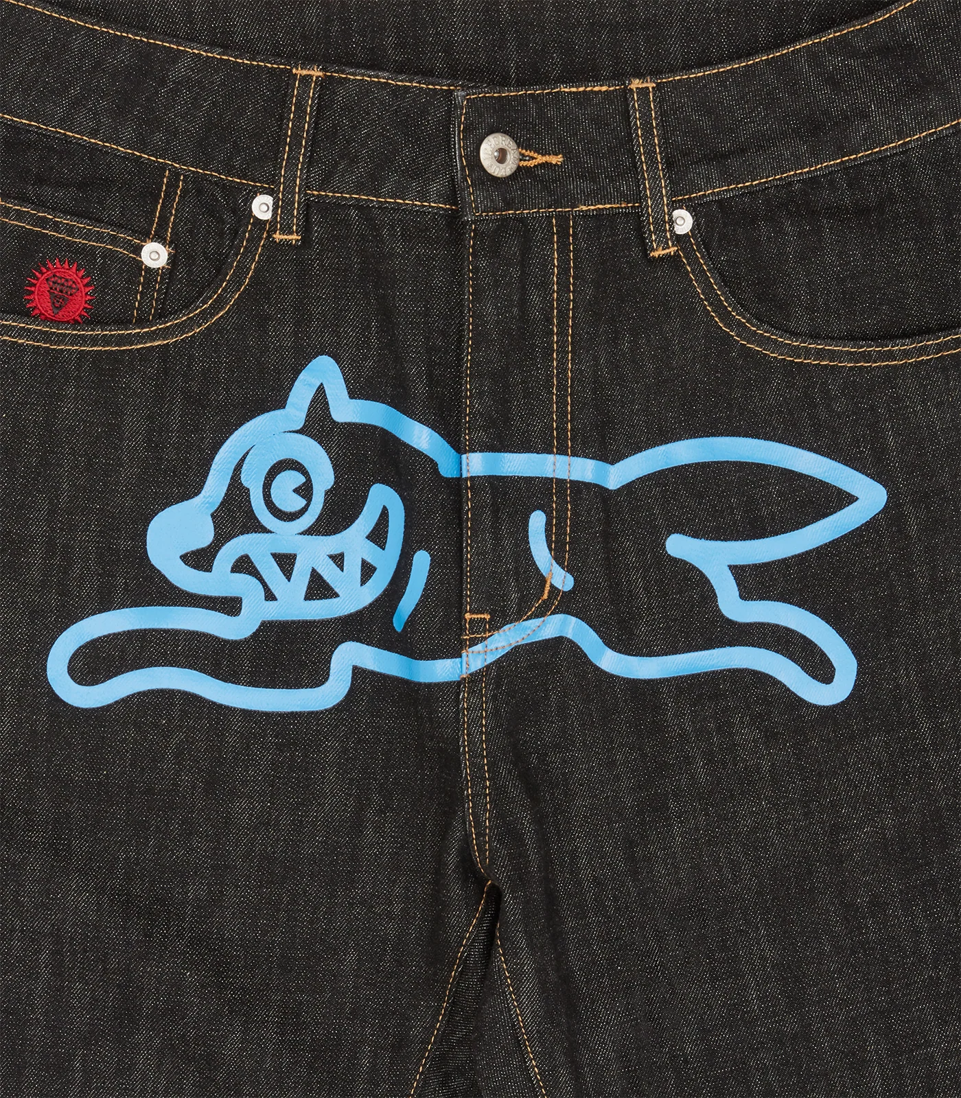 RUNNING DOG DENIM PANTS - BLACK/BLUE - Image 3