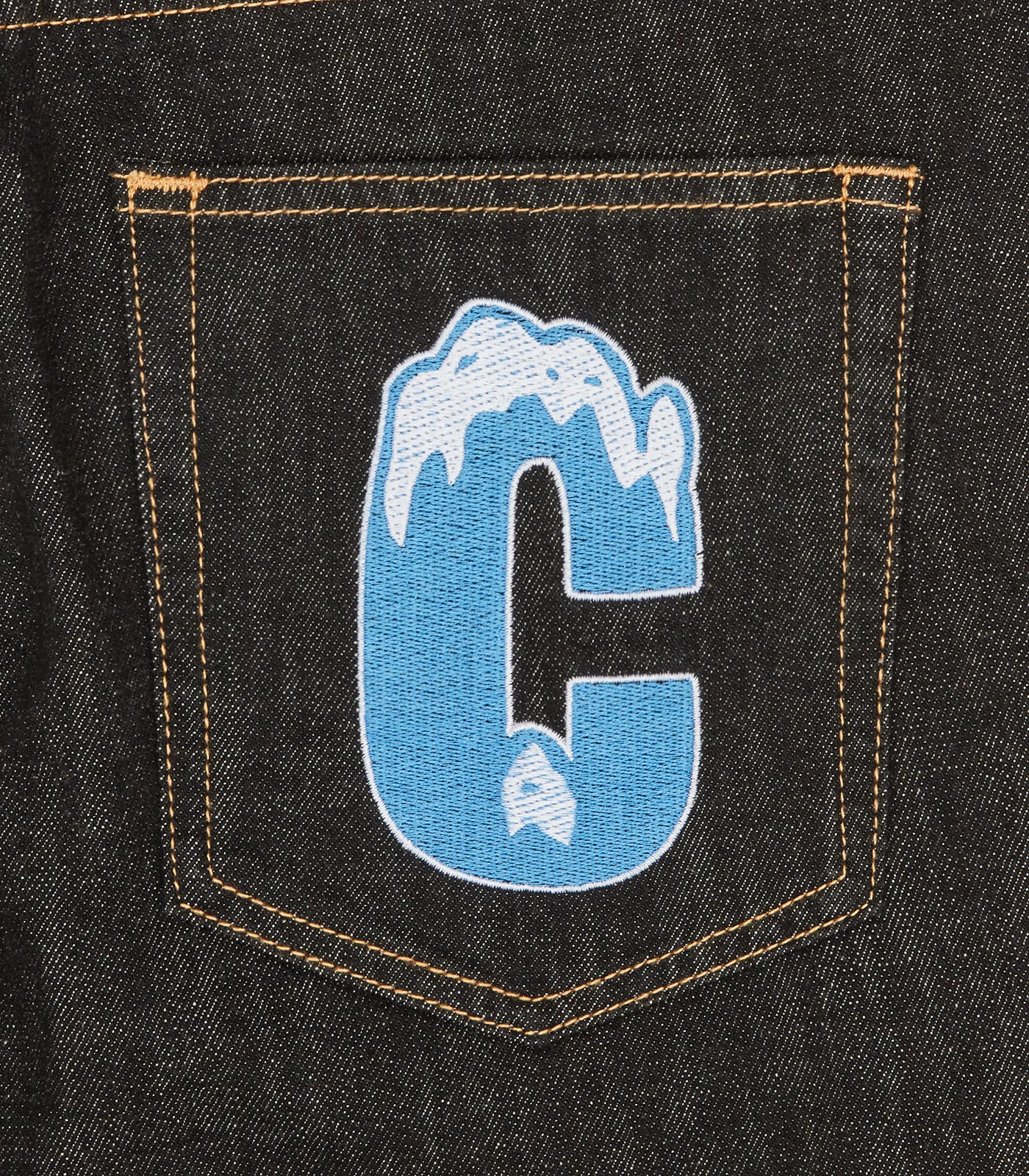 RUNNING DOG DENIM PANTS - BLACK/BLUE - Image 6