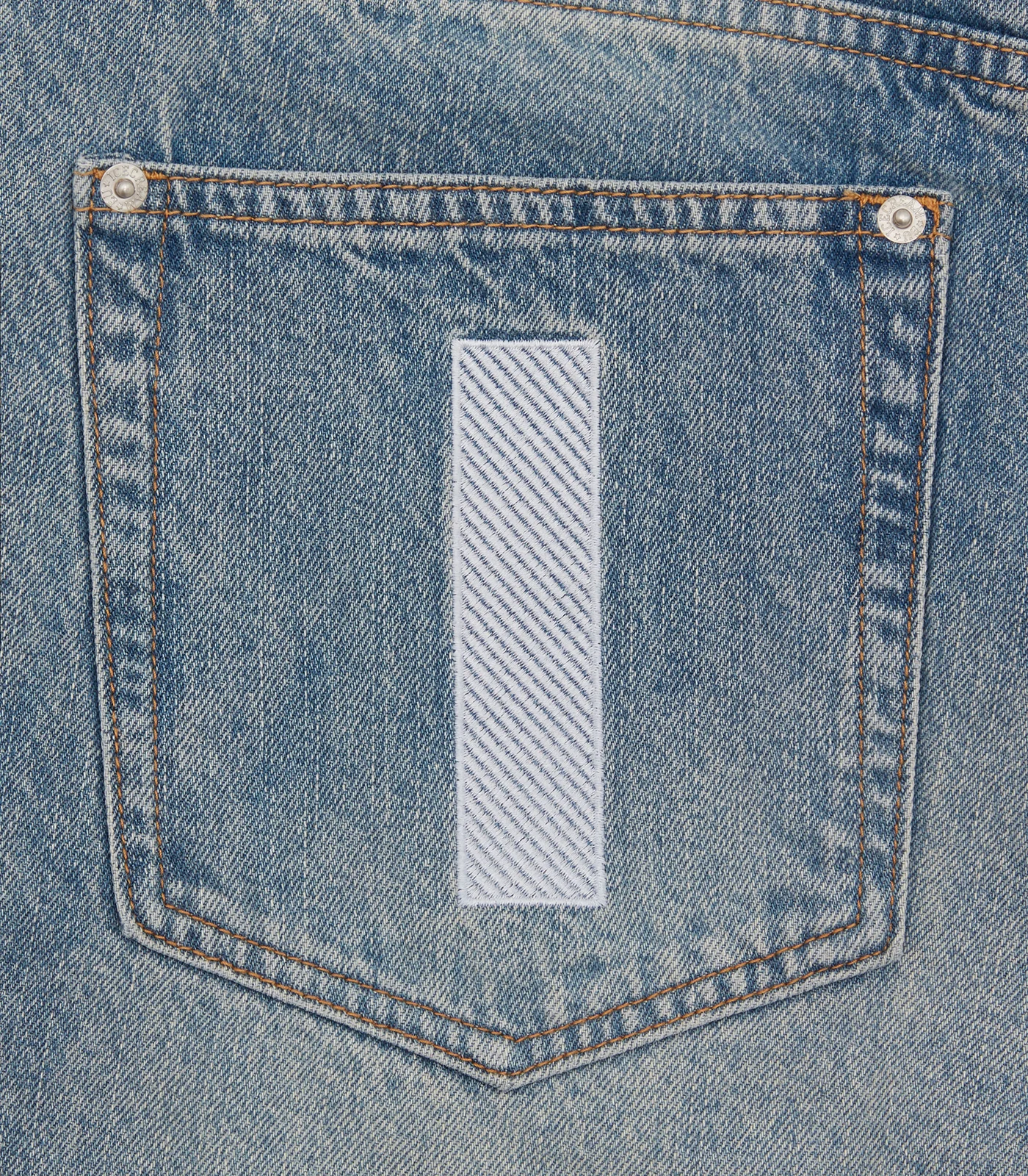 RUNNING DOG DENIM SHORTS - WASHED BLUE - Image 5