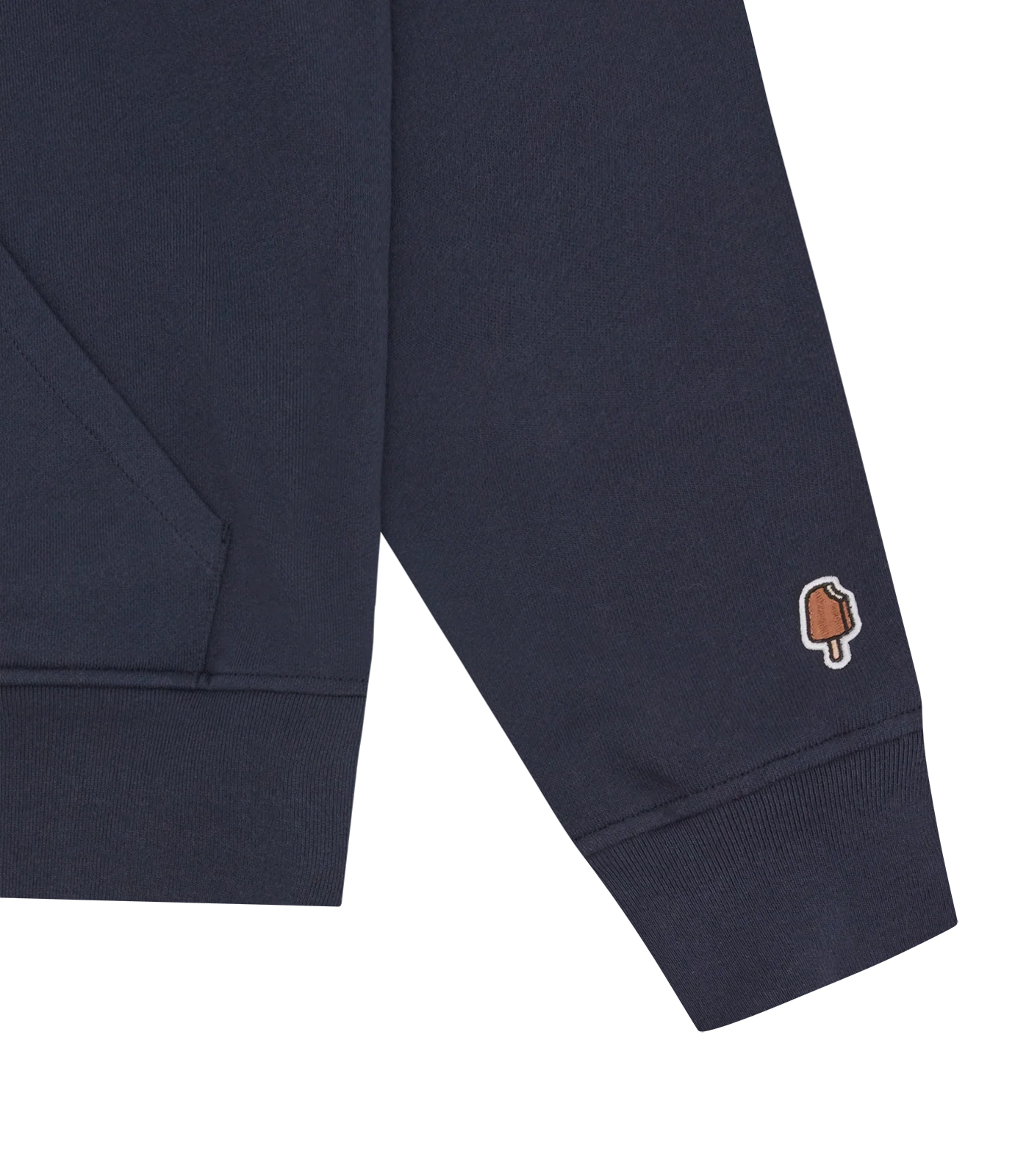 RUNNING DOG POPOVER HOOD - NAVY - Image 4