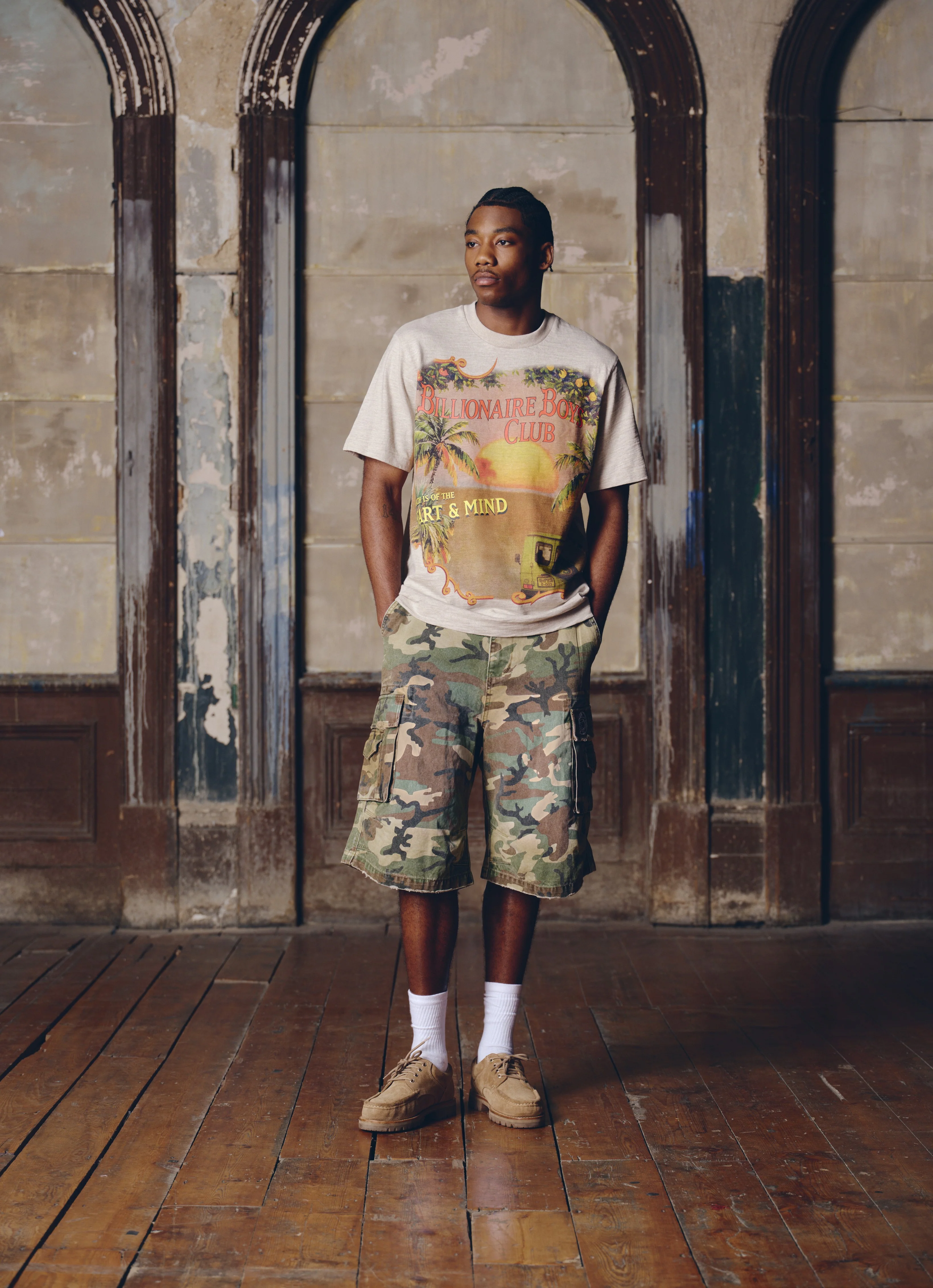 SAFARI SLUB T-SHIRT - OAT MARL - Image 2