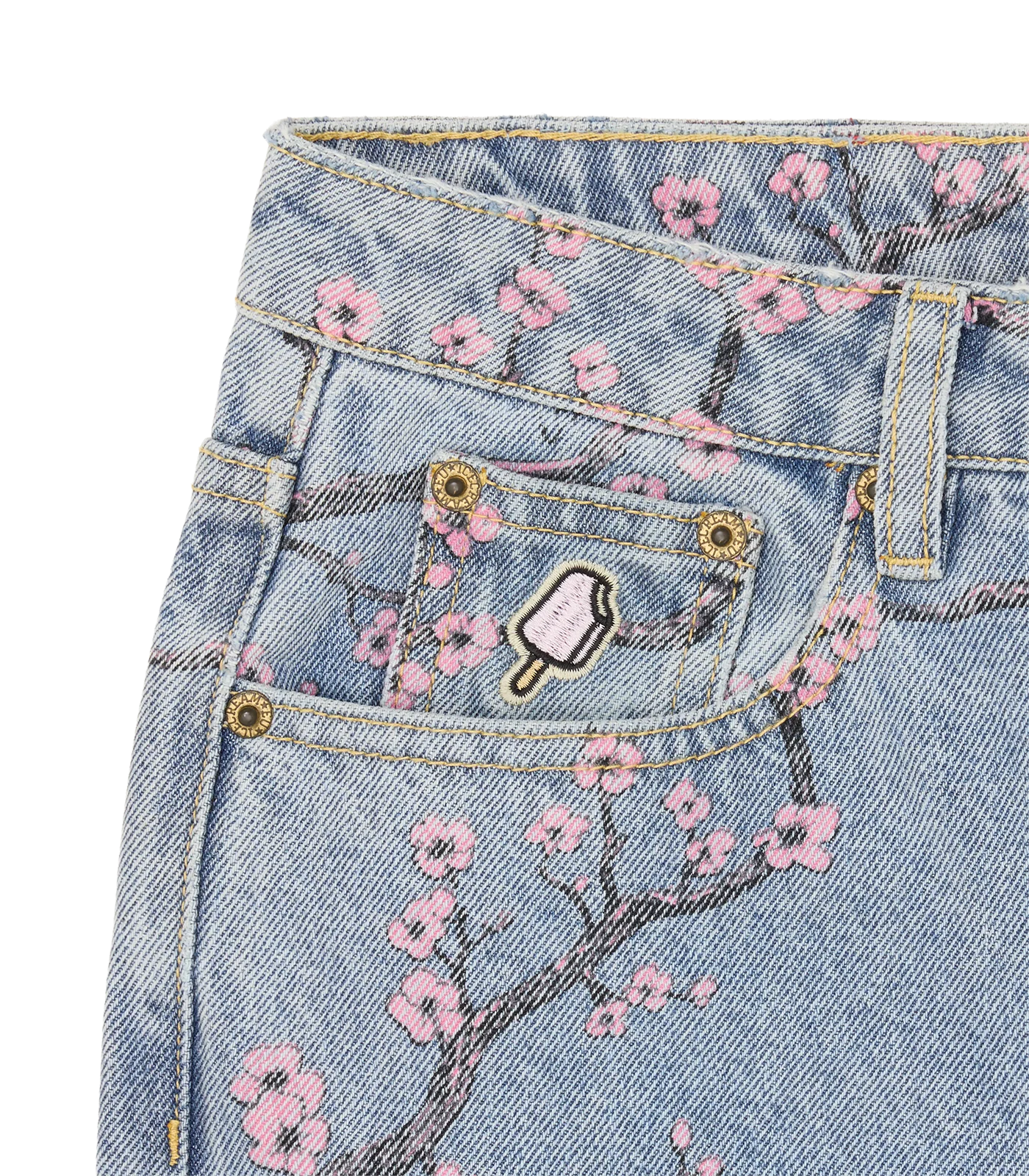 SAKURA DENIM PANTS - LIGHT WASH BLUE - Image 5