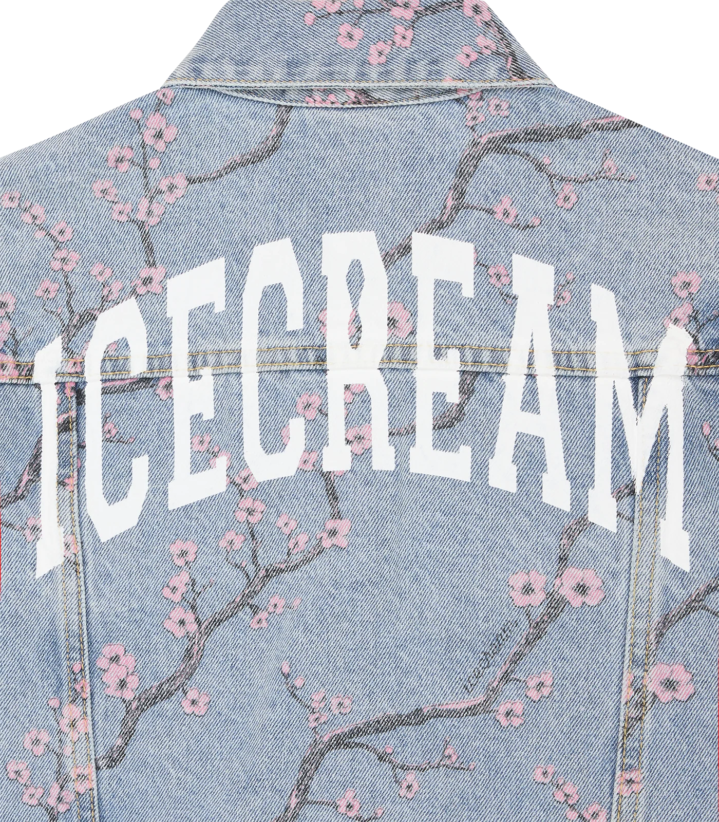 SAKURA DENIM TRUCKER JACKET - LIGHT WASH BLUE - Image 5