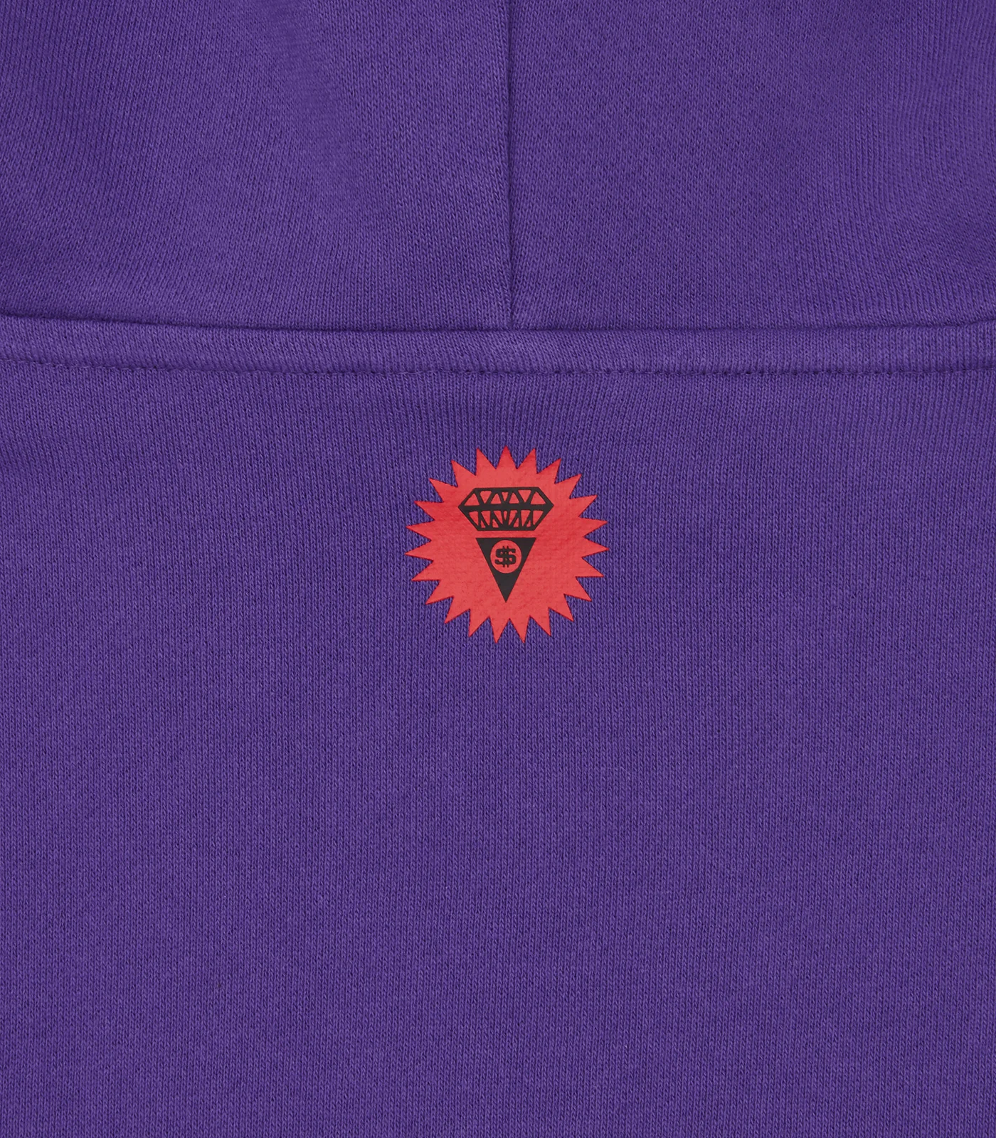 SATIN RUNNING DOG POPOVER HOOD - PURPLE - Image 5