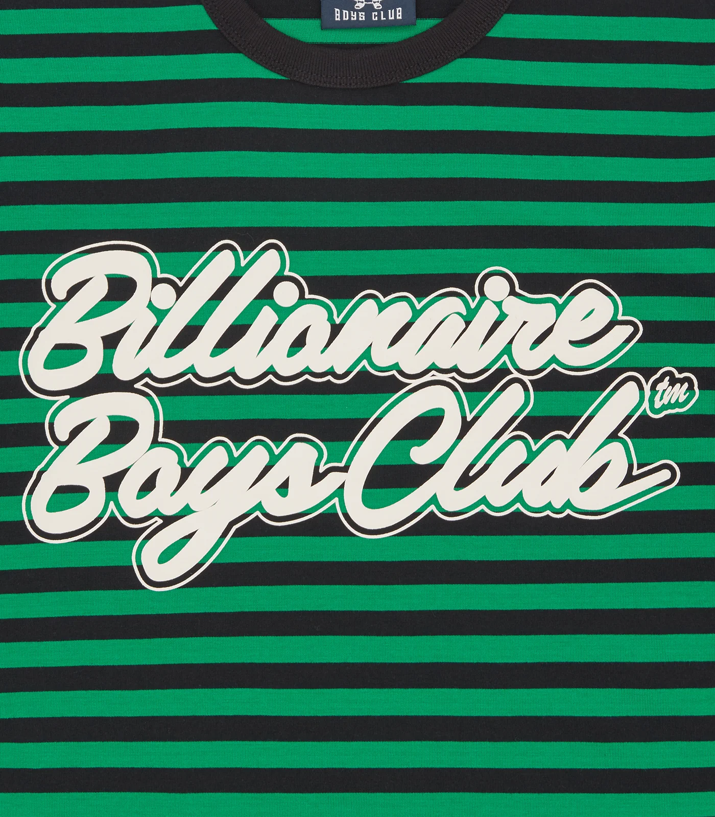 SCRIPT ASTRO STRIPE T-SHIRT - GREEN/BLACK STRIPE - Image 5
