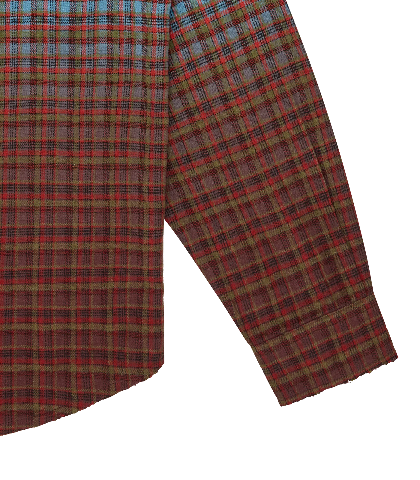 SCRIPT DIP DYE CHECK SHIRT - MULTI CHECK - Image 6