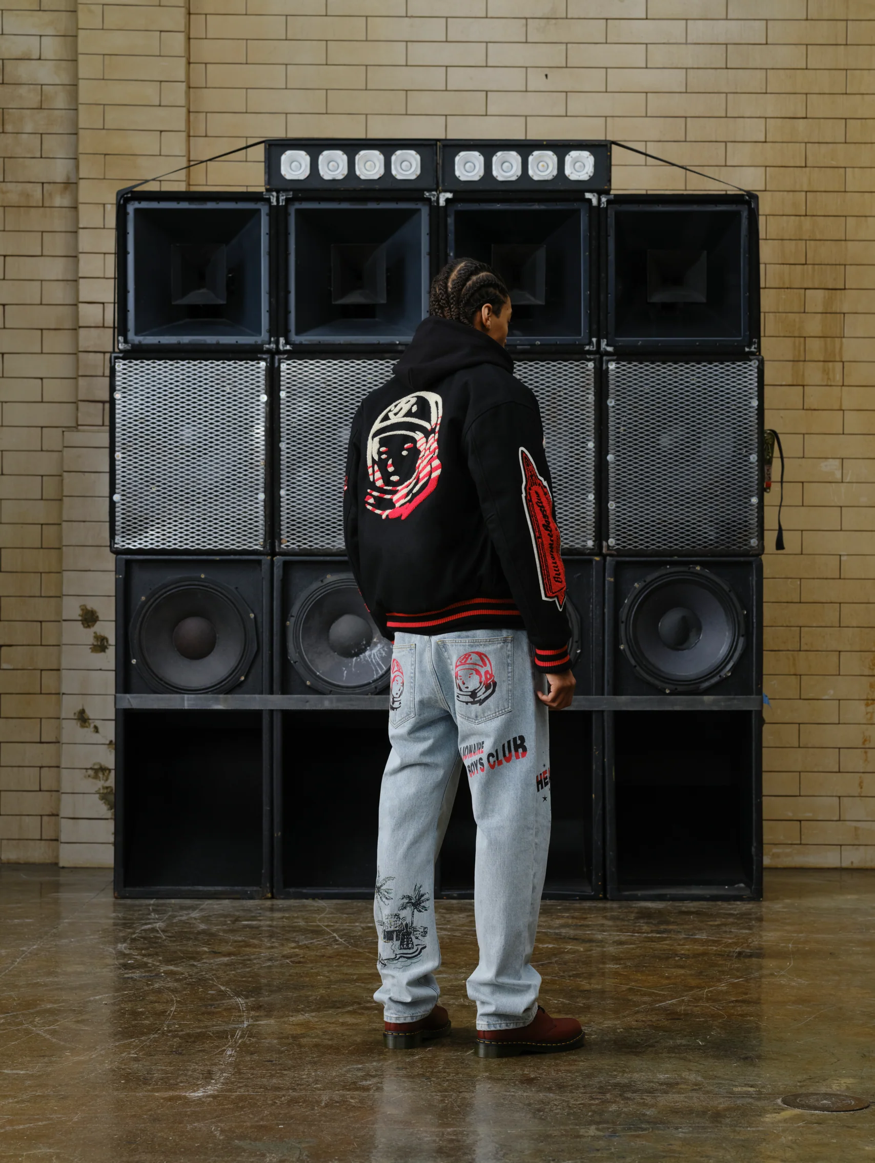 SCRIPT OG VARSITY JACKET- BLACK - Image 4