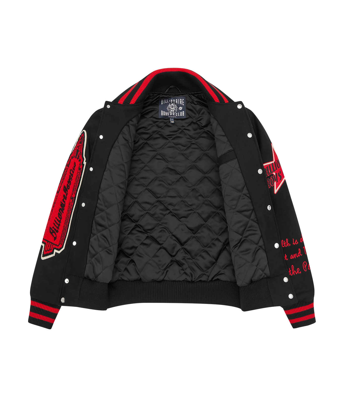 SCRIPT OG VARSITY JACKET- BLACK - Image 5