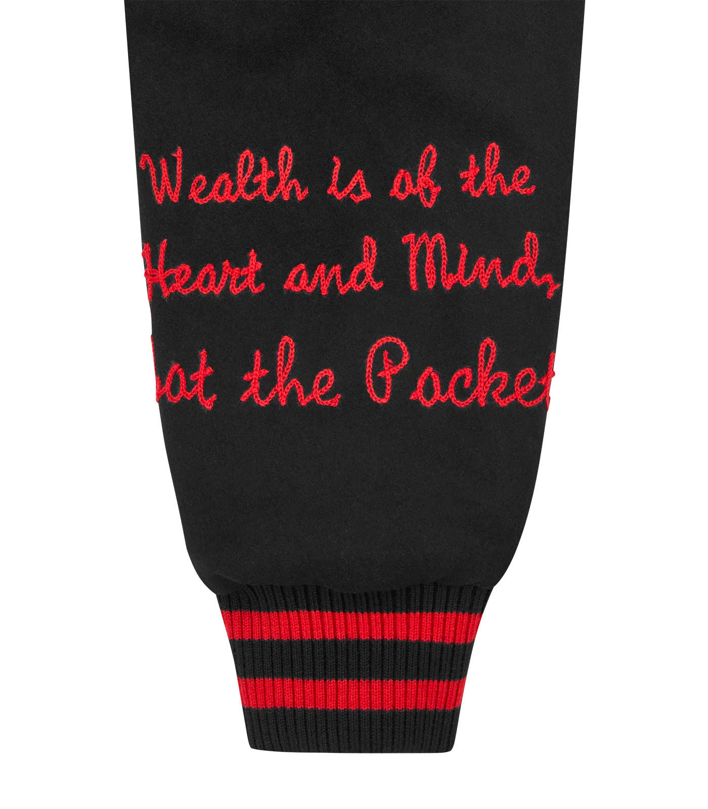 SCRIPT OG VARSITY JACKET- BLACK - Image 8