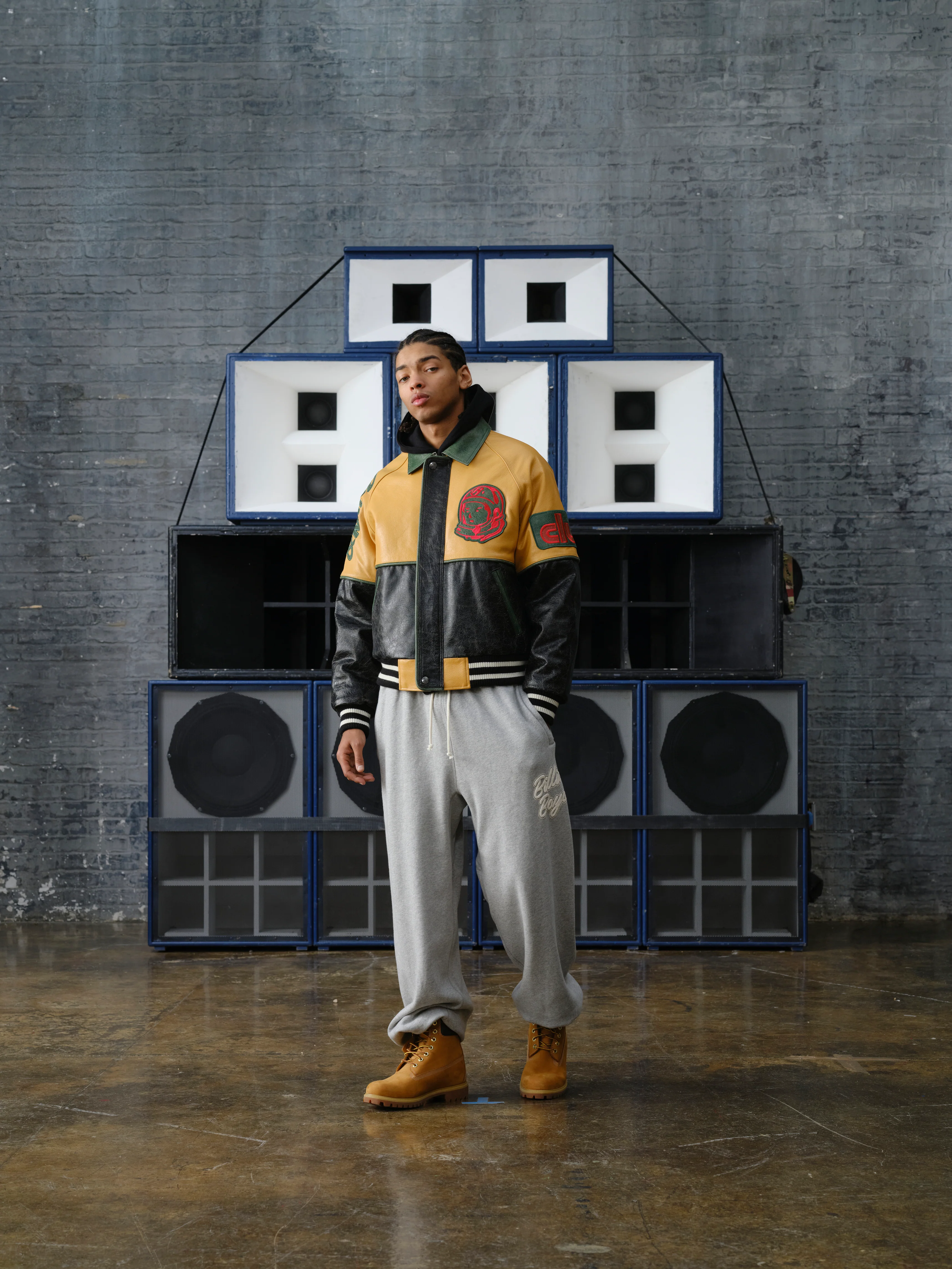 SCRIPT OVERSIZED SWEATPANTS - HEATHER GREY - Image 3