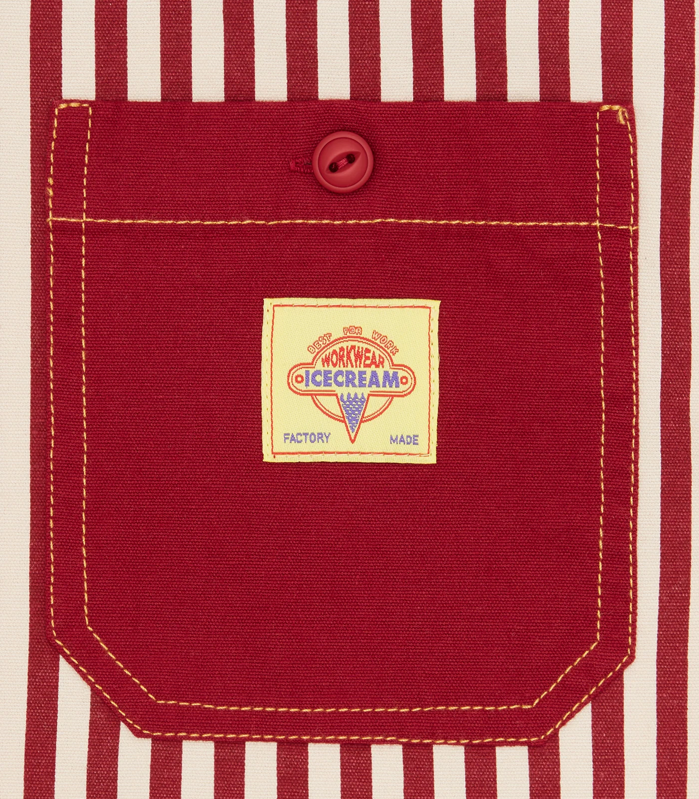 SHORT SLEEVE WORK SHIRT - RED - Image 3