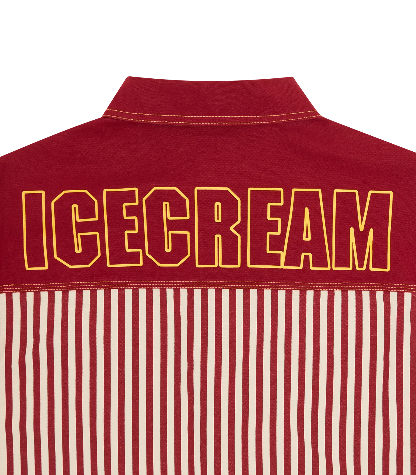 SHORT SLEEVE WORK SHIRT - RED - Image 4