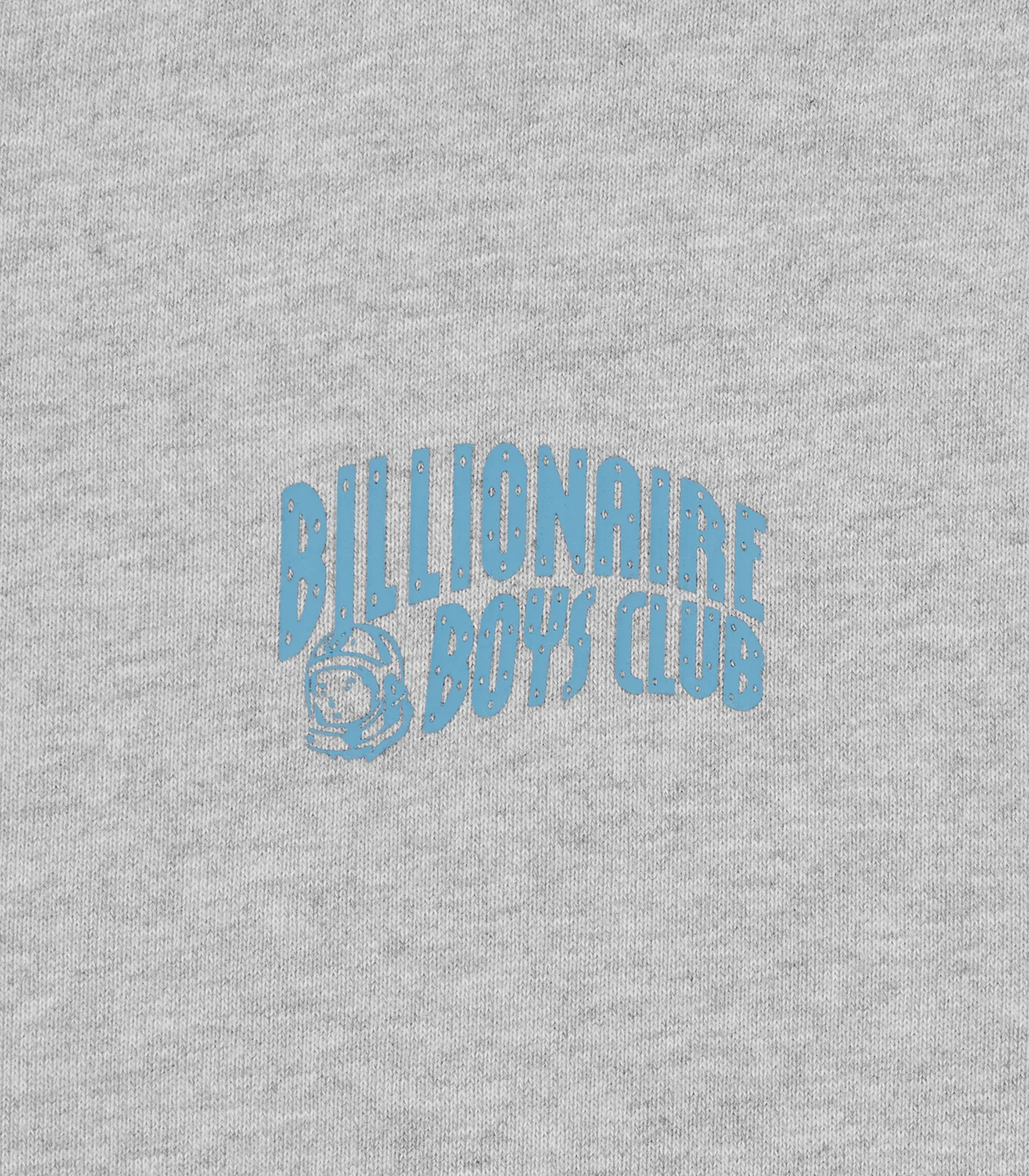 SMALL ARCH LOGO CREWNECK - HEATHER GREY/BLUE LOGO - Image 3