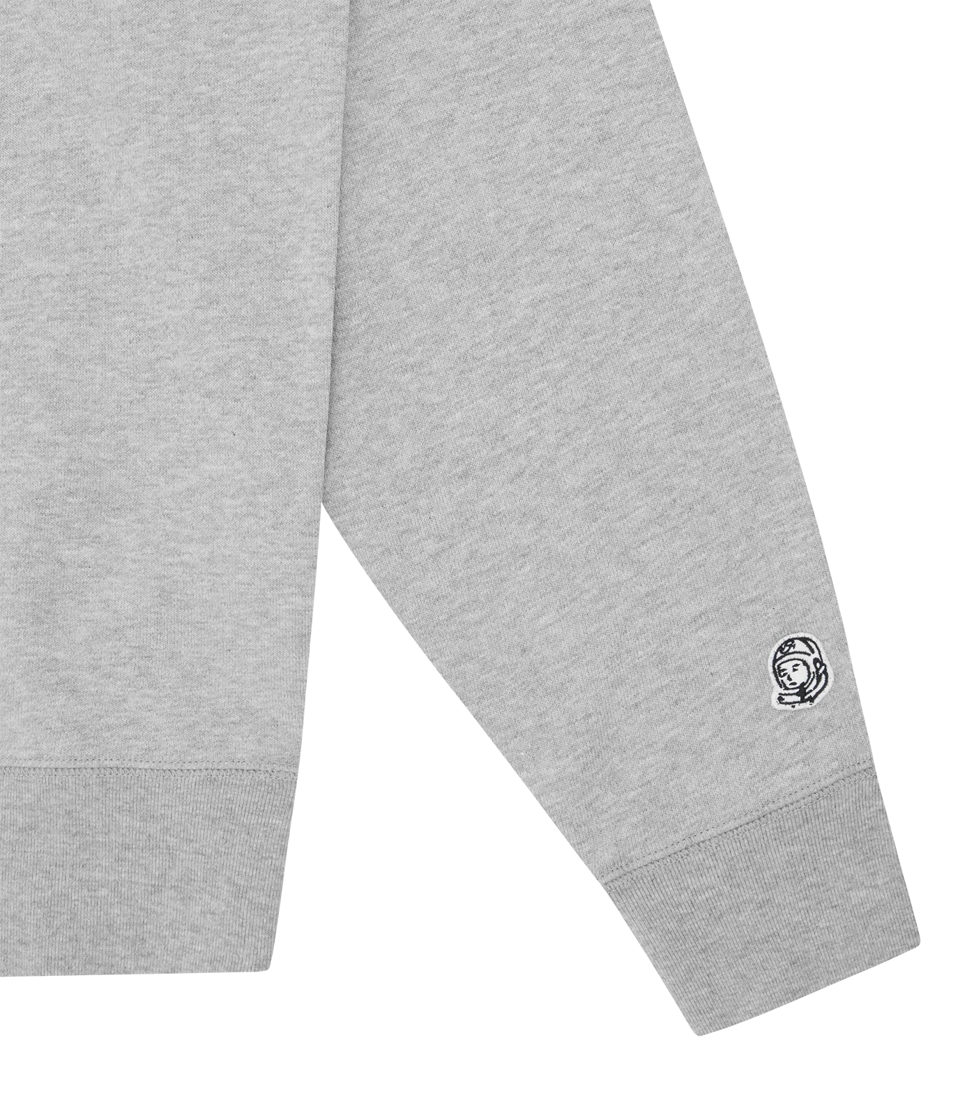 SMALL ARCH LOGO CREWNECK - HEATHER GREY/BLUE LOGO - Image 4