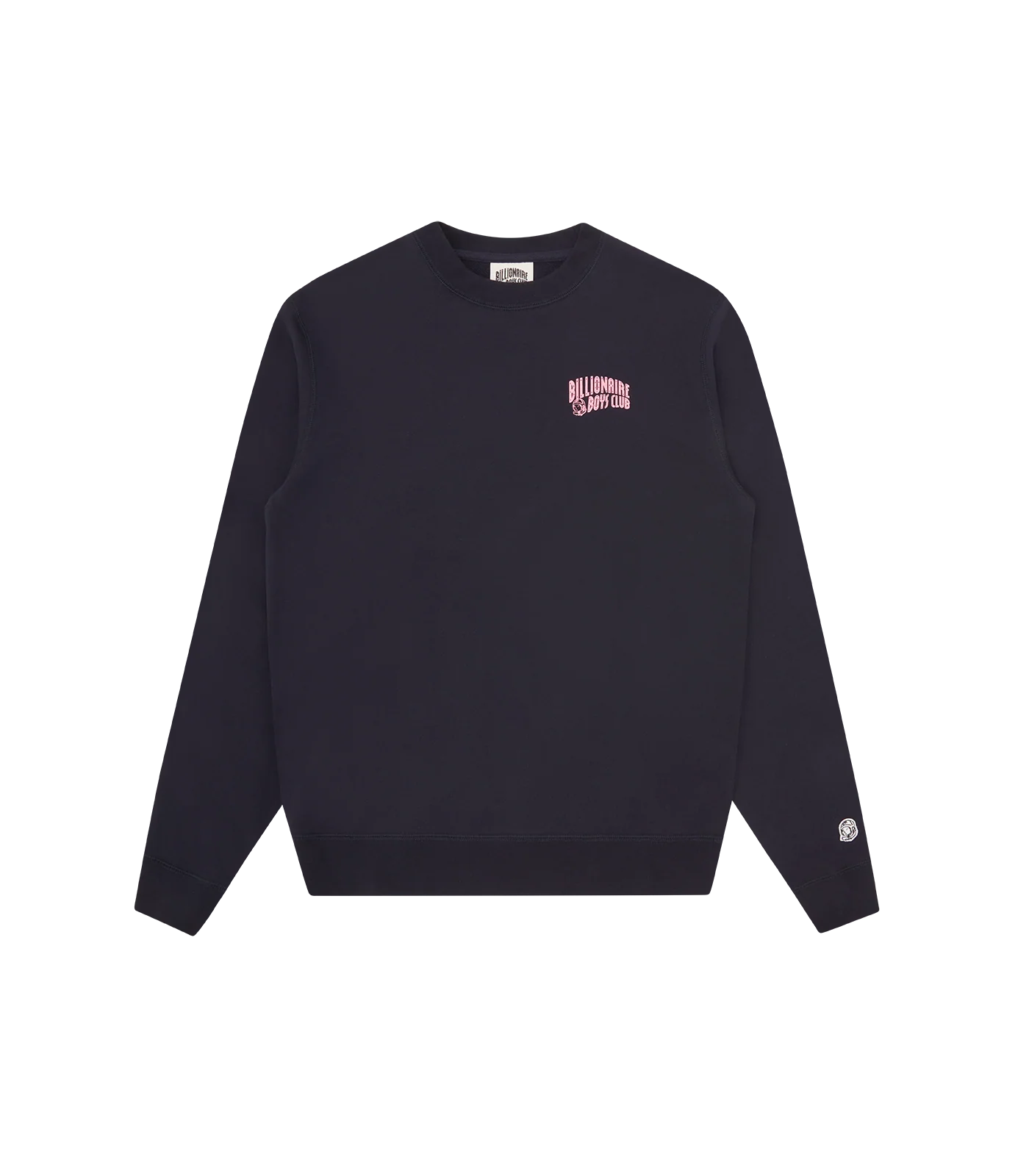 SMALL ARCH LOGO CREWNECK - NAVY/PINK LOGO