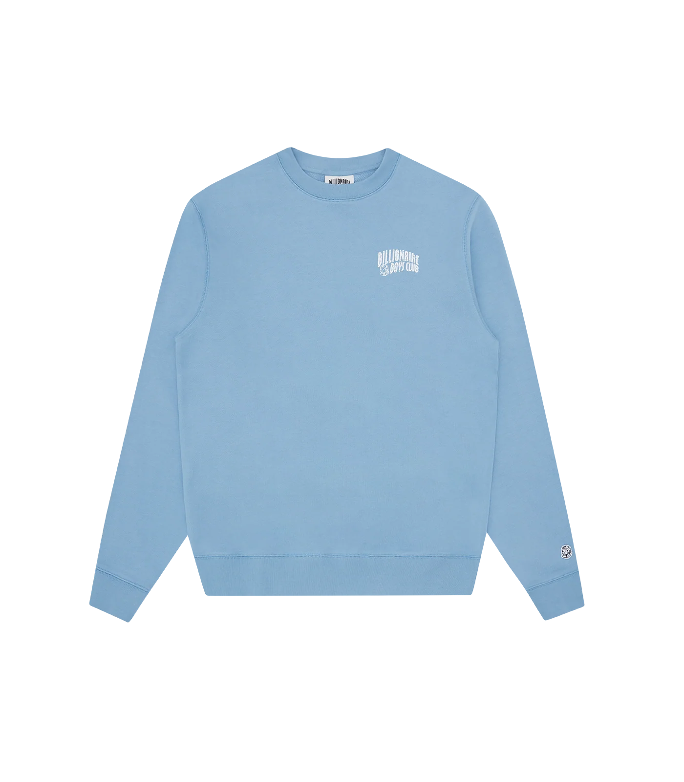 SMALL ARCH LOGO CREWNECK - POWDER BLUE/WHITE LOGO