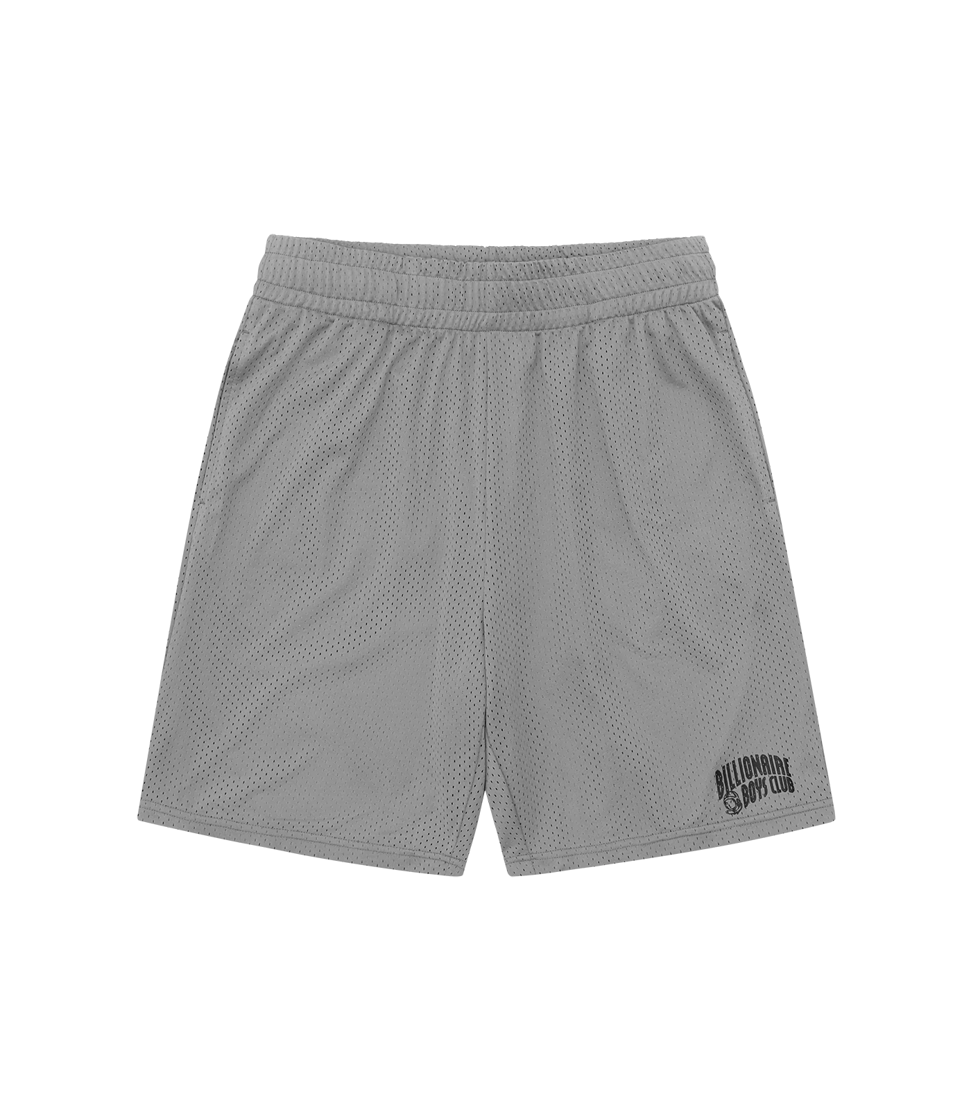 SMALL ARCH LOGO MESH SHORTS - FLAT GREY