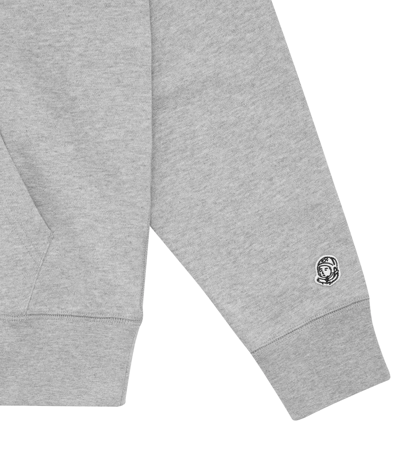 SMALL ARCH LOGO POPOVER HOOD - HEATHER GREY - Image 5