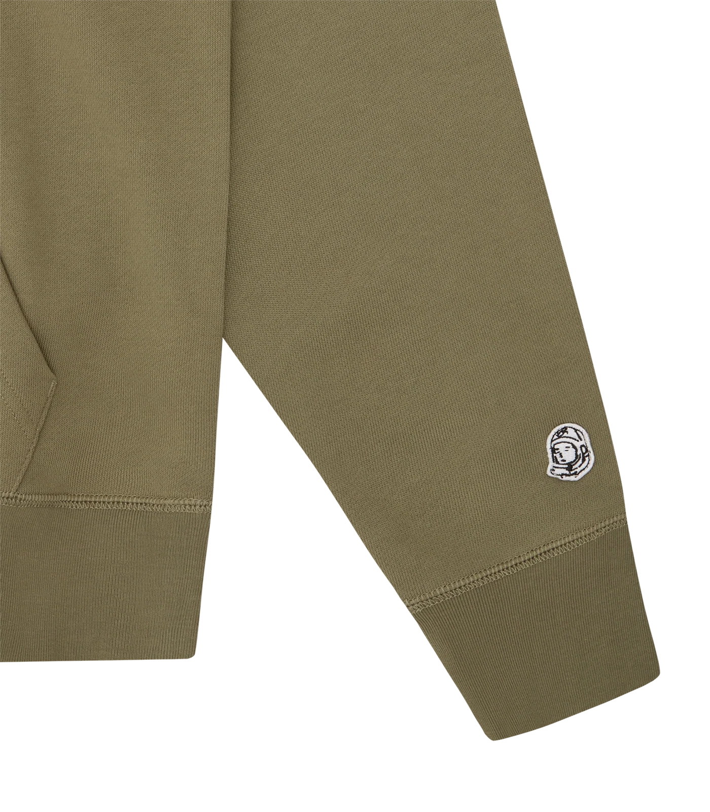 SMALL ARCH LOGO POPOVER HOOD - OLIVE/ECRU LOGO - Image 4
