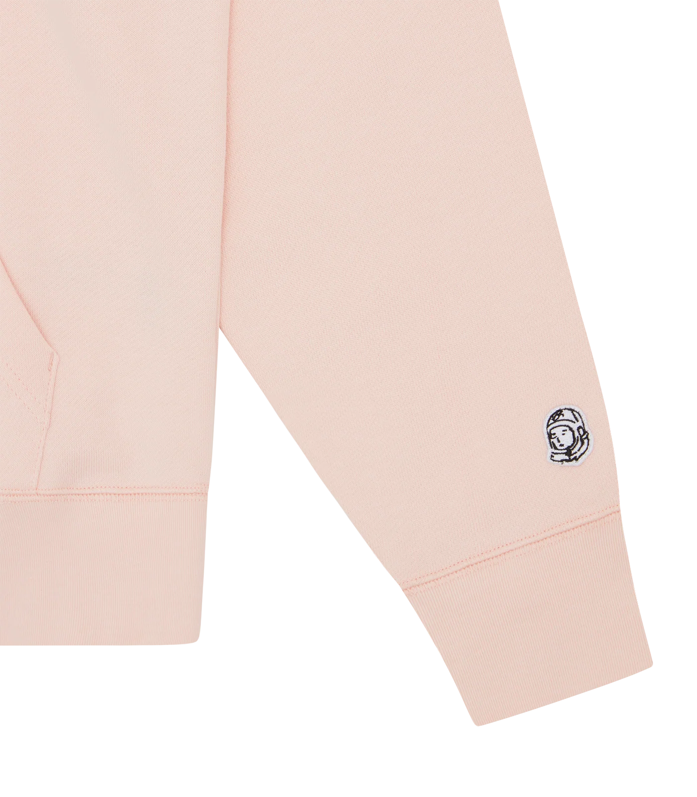 SMALL ARCH LOGO POPOVER HOOD - POWDER PINK/WHITE LOGO - Image 4