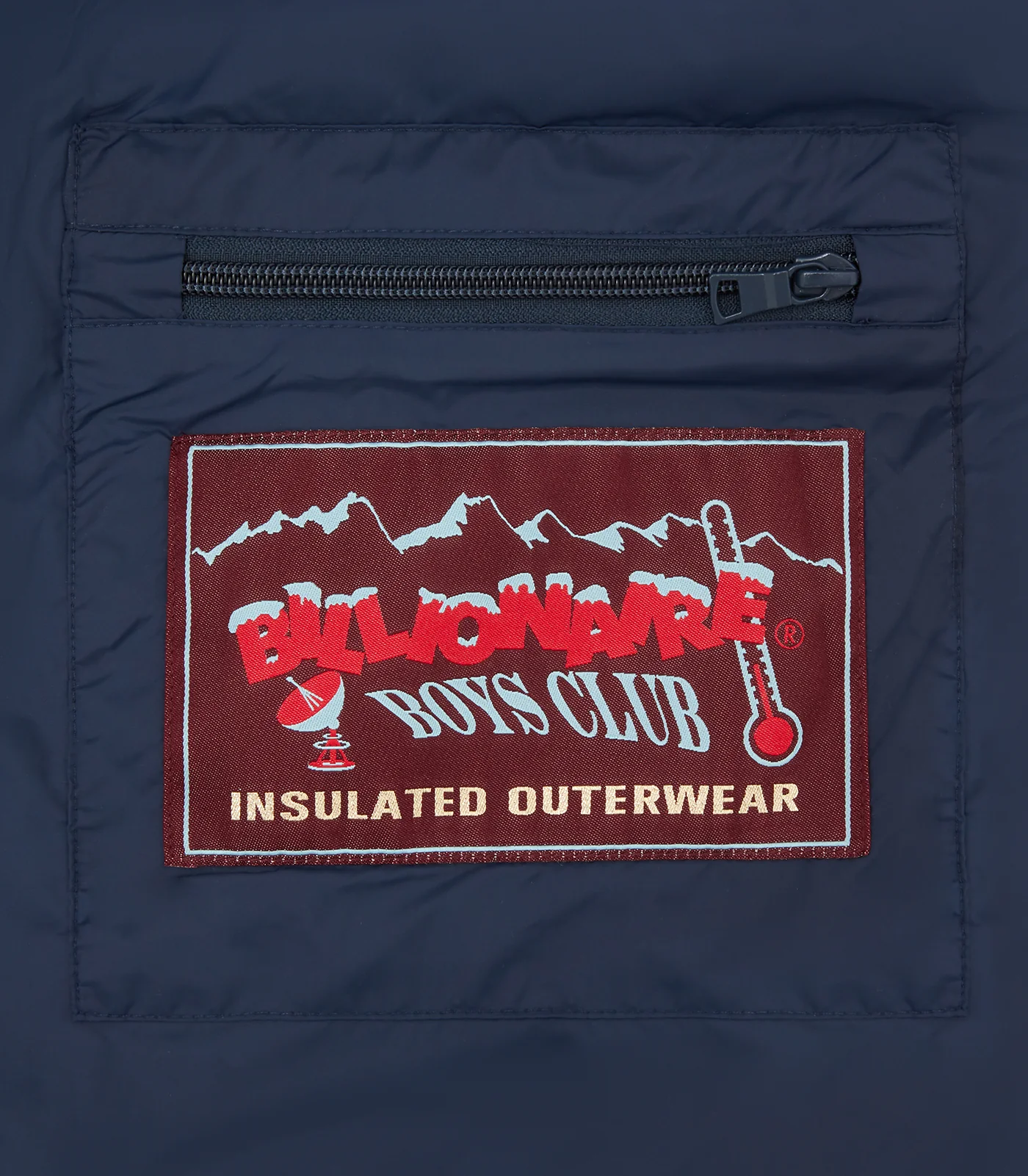 SMALL ARCH LOGO PUFFER JACKET - NAVY - Image 5