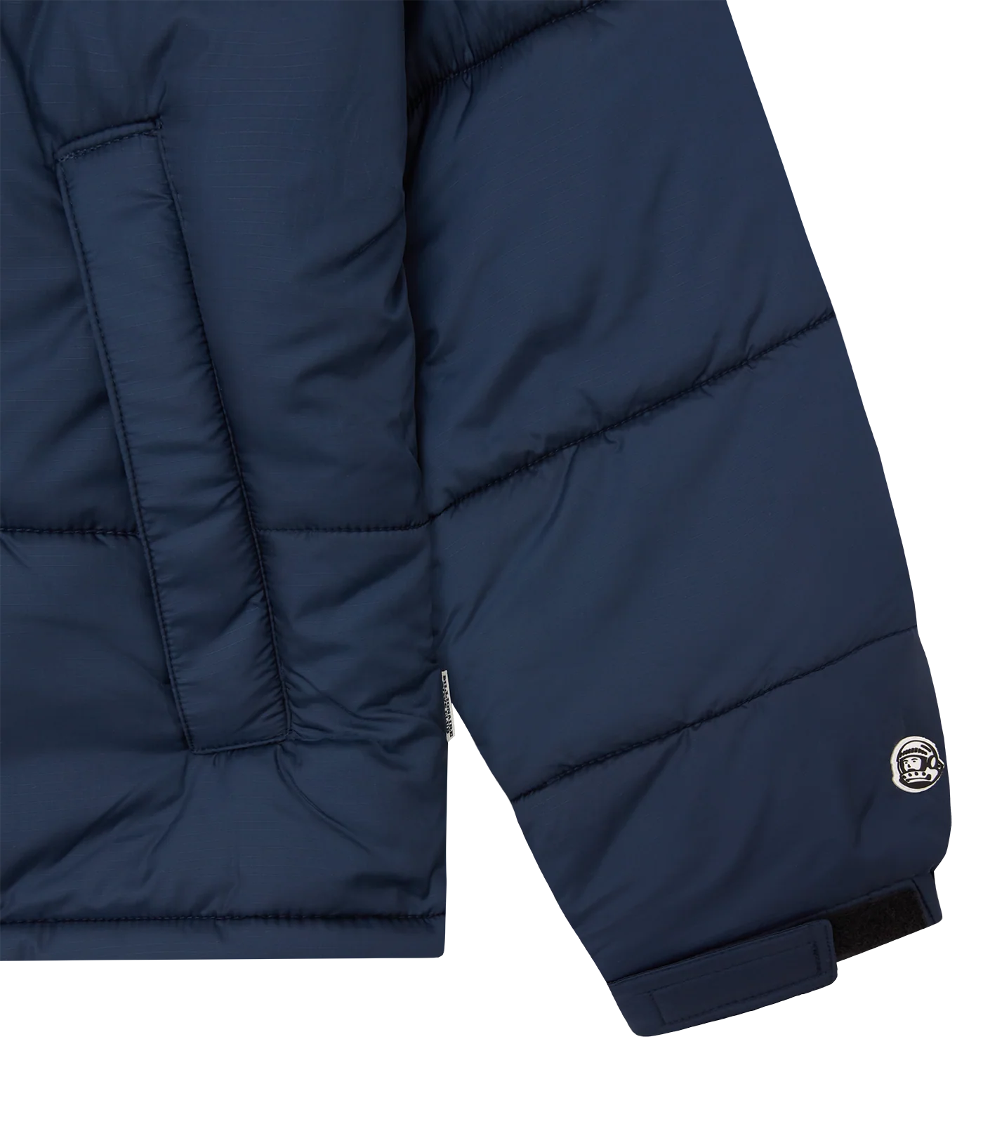 SMALL ARCH LOGO PUFFER JACKET - NAVY/WHITE LOGO - Image 4