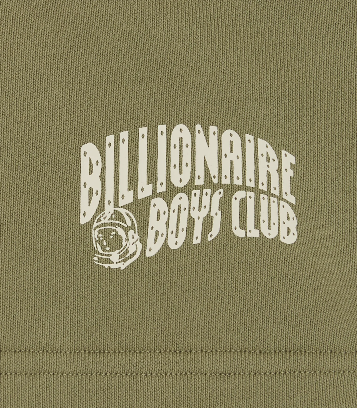 SMALL ARCH LOGO SHORTS - OLIVE/ECRU LOGO - Image 3