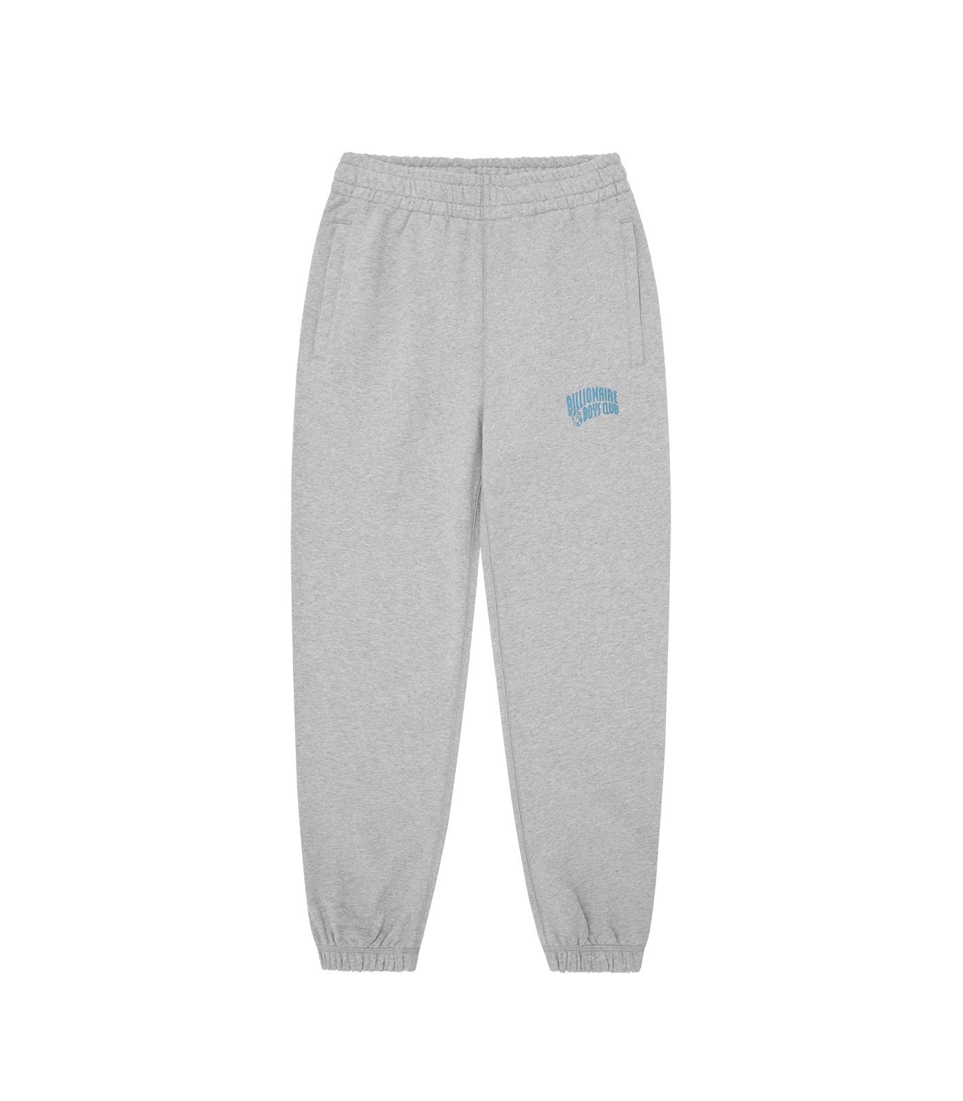 SMALL ARCH LOGO SWEATPANTS - HEATHER GREY/BLUE LOGO