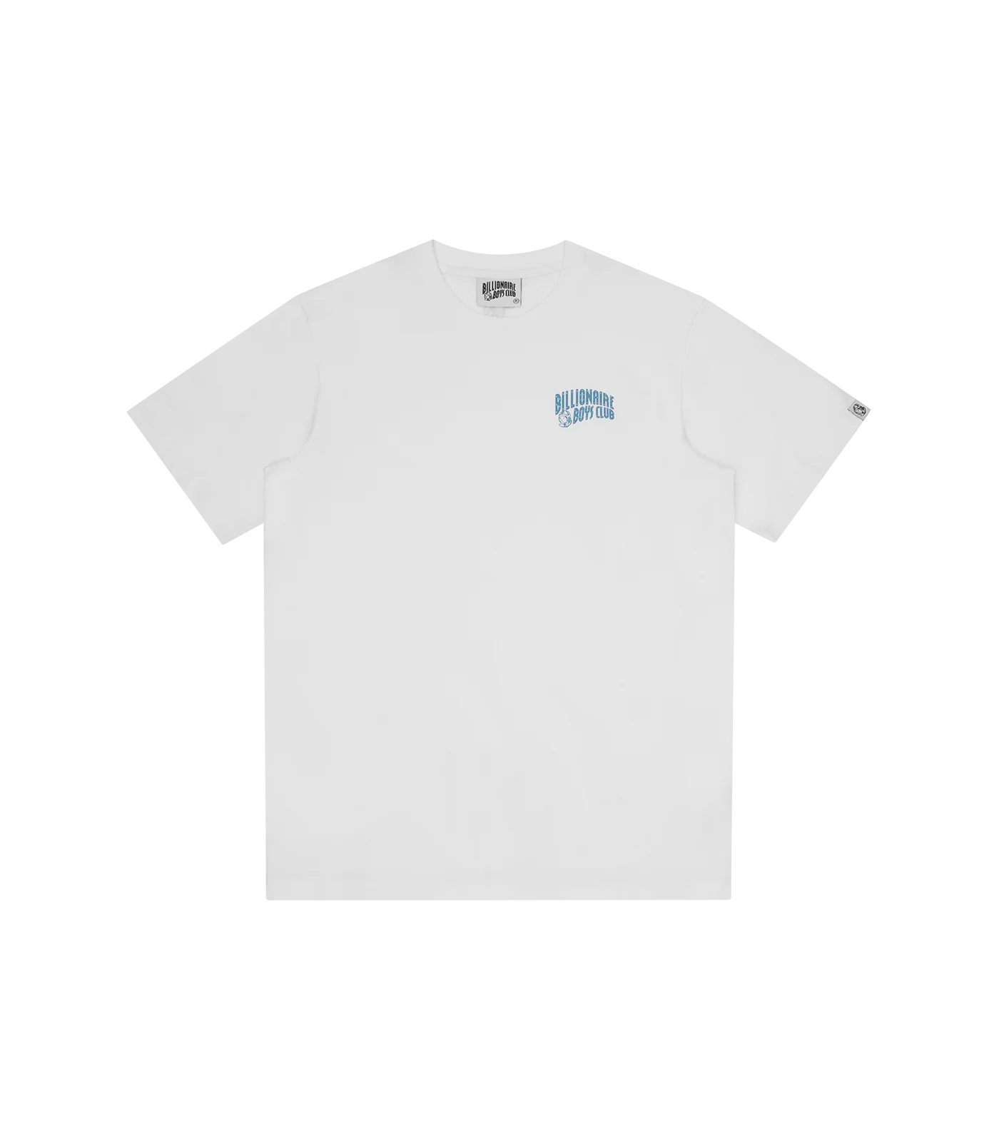 SMALL ARCH LOGO T-SHIRT - WHITE/BLUE LOGO