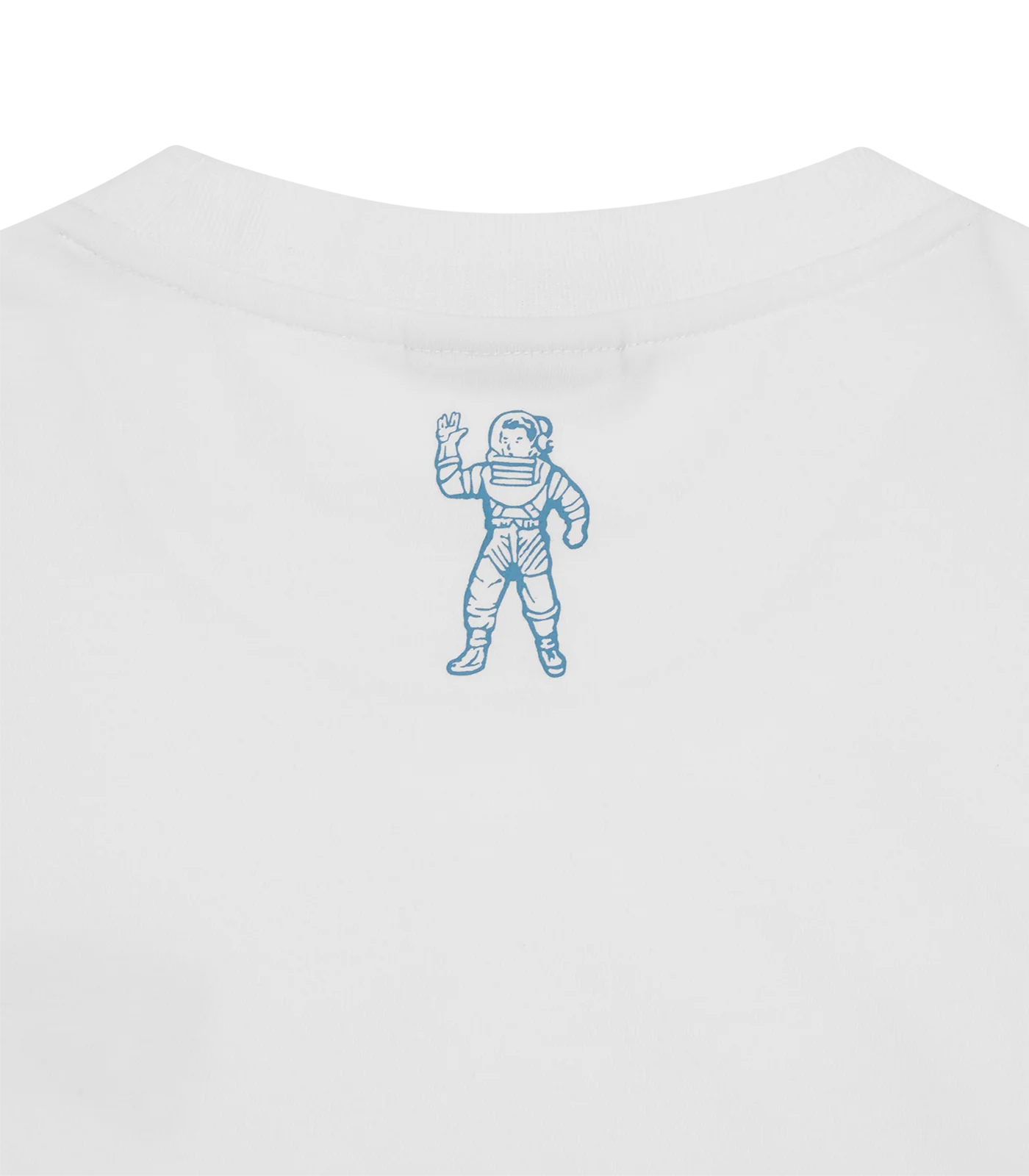SMALL ARCH LOGO T-SHIRT - WHITE/BLUE LOGO - Image 4