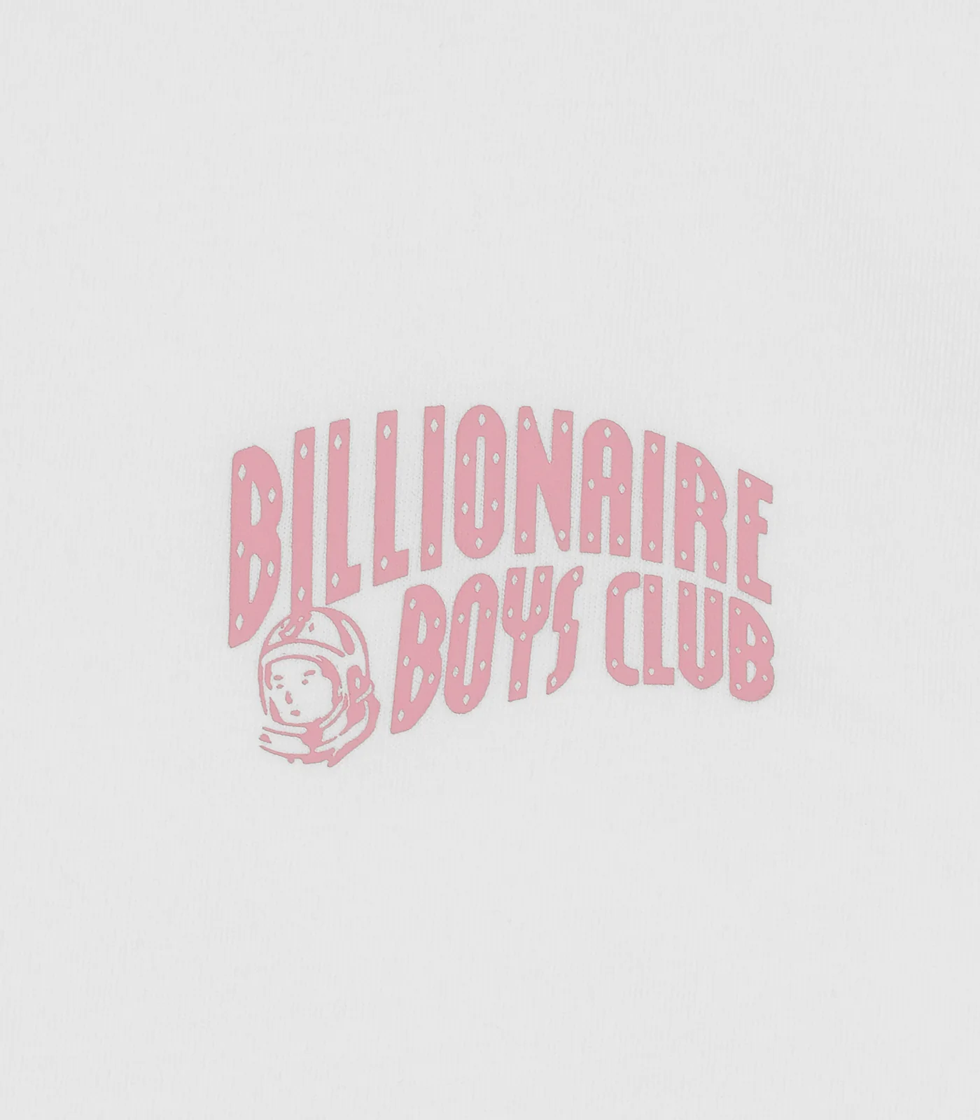 SMALL ARCH LOGO T-SHIRT - WHITE/PINK LOGO - Image 4
