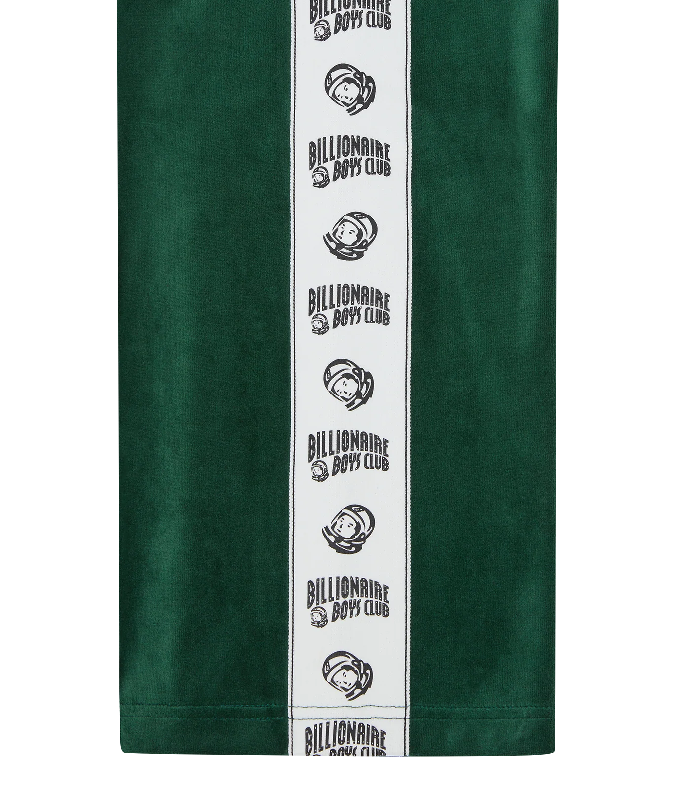 SMALL ARCH LOGO TAPED VELOUR TRACK PANTS - DARK GREEN - Image 4
